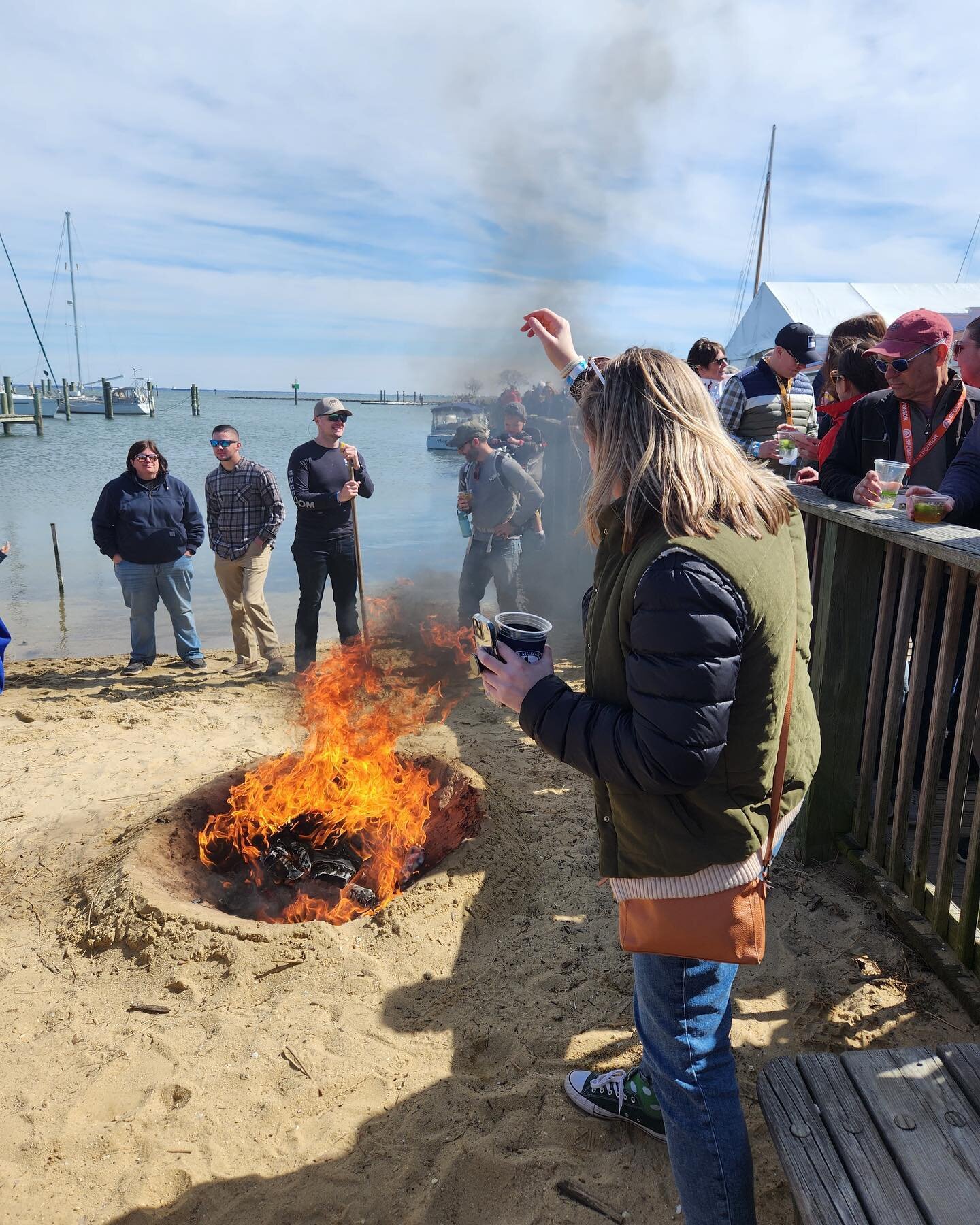 The socks are burned and Spring begins! The @annapolisjaycees had a fantastic time volunteering and enjoying one of Annapolis&rsquo;s most fun and cherished events the Oyster Roast &amp; Sock Burning. 
&bull;
&bull;
&bull;
As the weather heats up so 