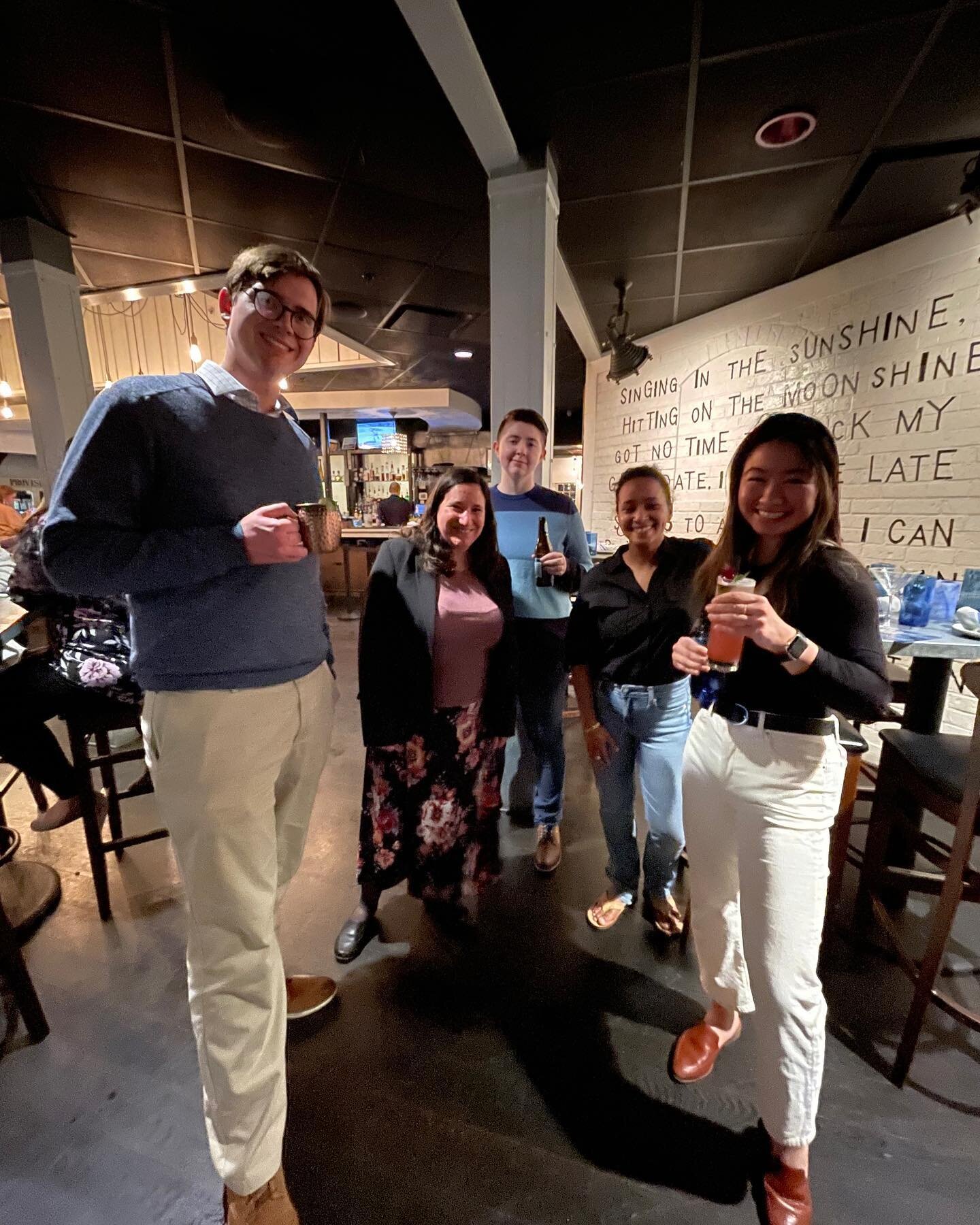 Tonight we hosted our first 2023 *members only* Happy Hour.  We are looking forward to many others to connect with other young professionals in the Naptown area. 
&bull;
&bull;
Want to join the next one? Send us a message to learn how to become a mem
