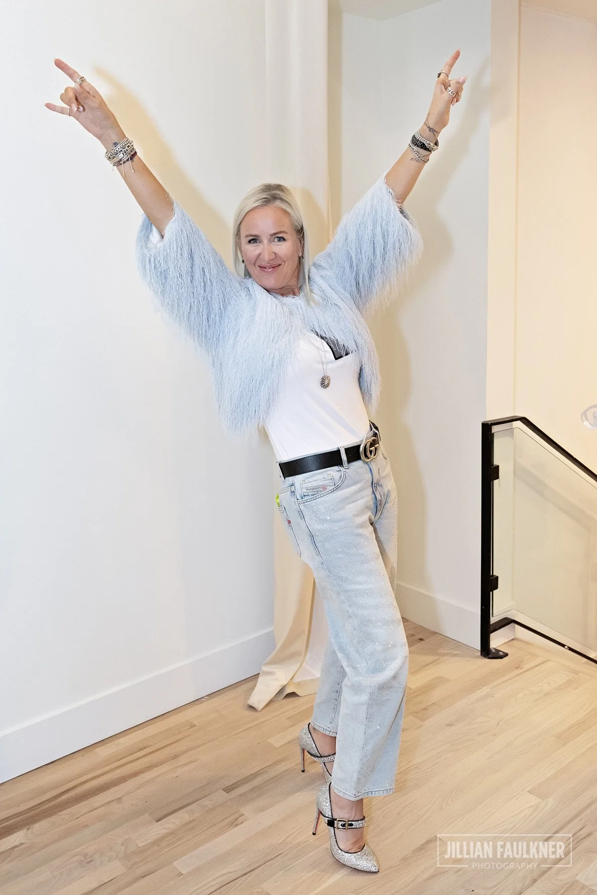 Calgary VIP guest celebrating success of fashion show