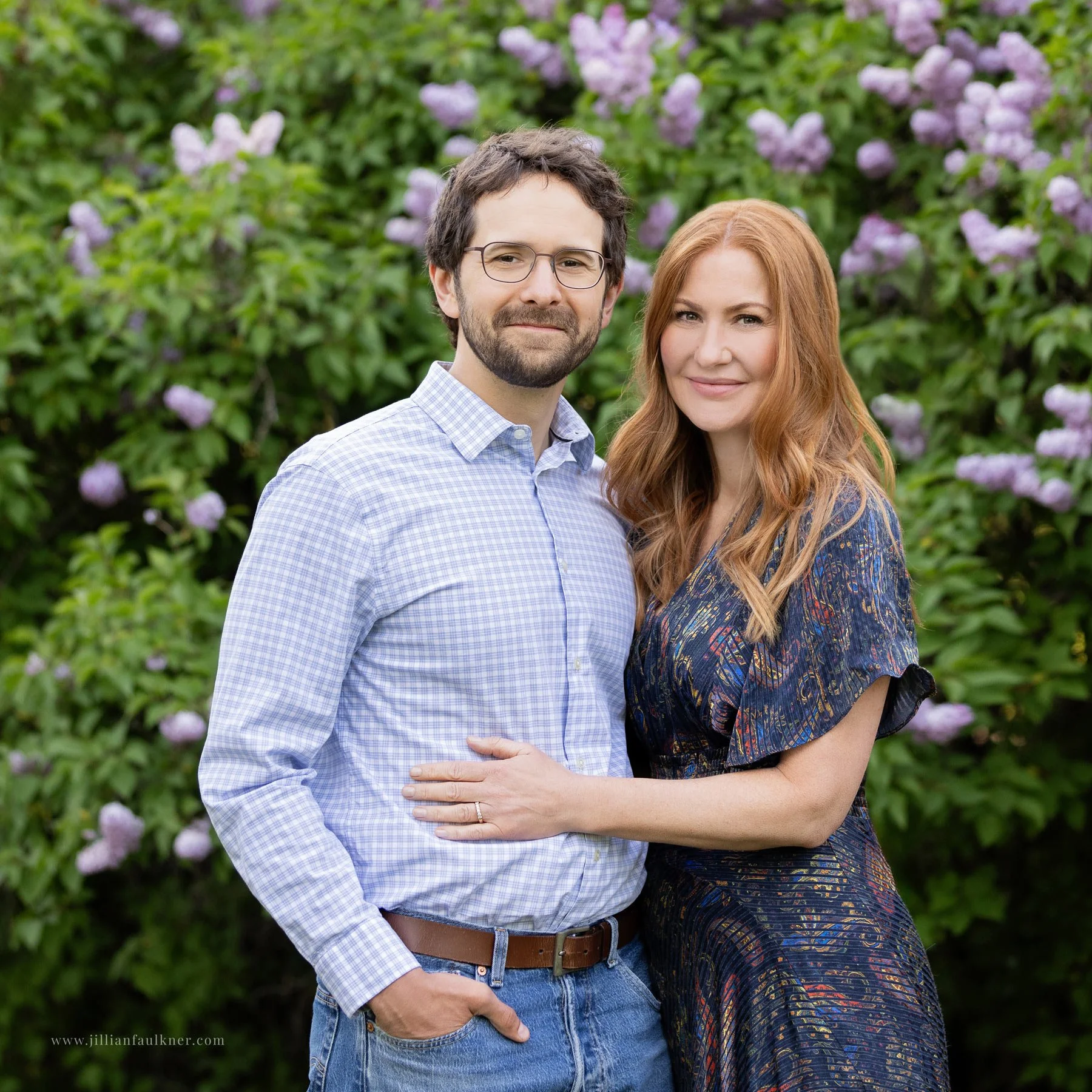 outdoor couples portrait at Baker Park