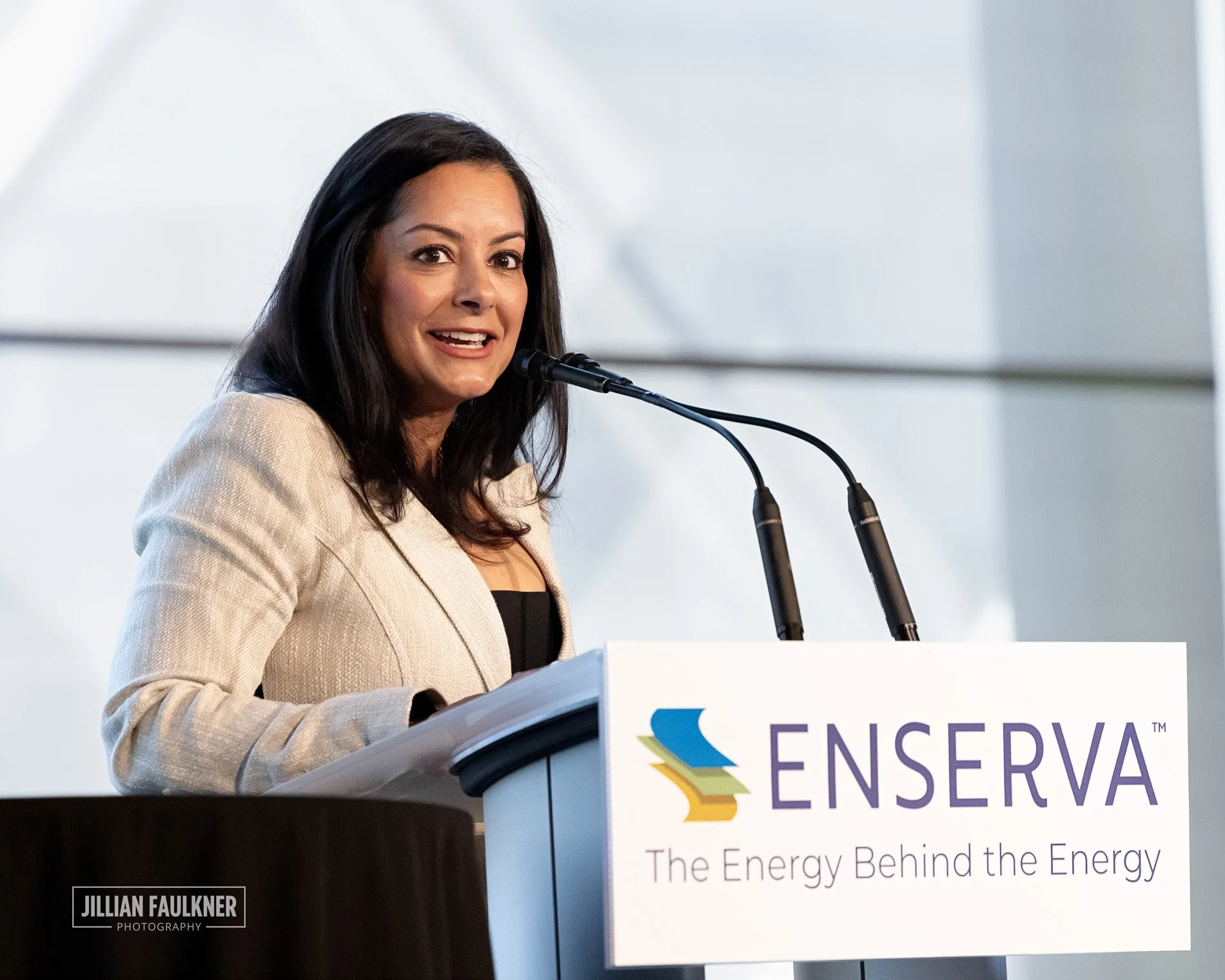 High quality stage photography Calgary corporate political summit Telus Convention Centre