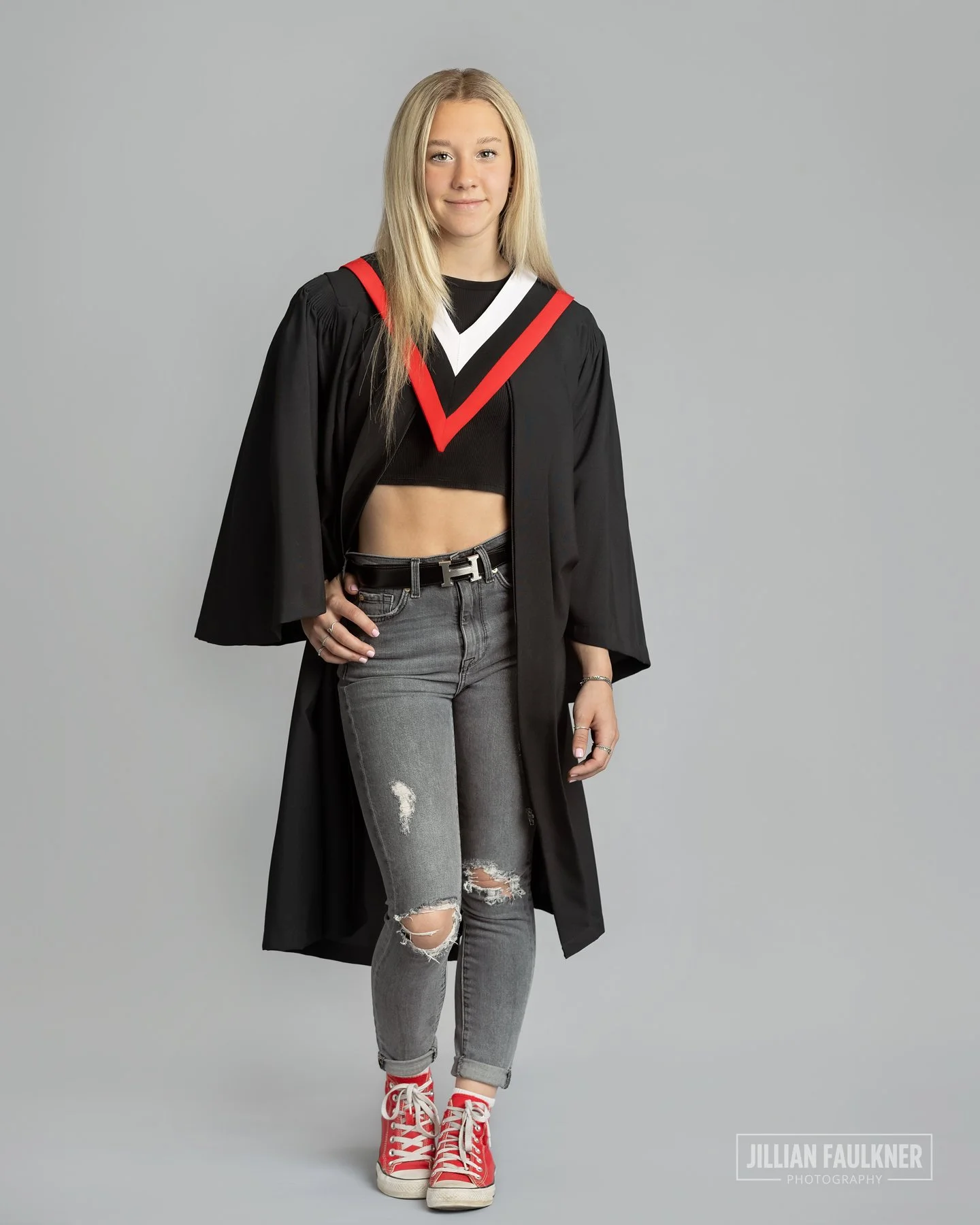 high school grad photo shoot at downtown Calgary photography studio
