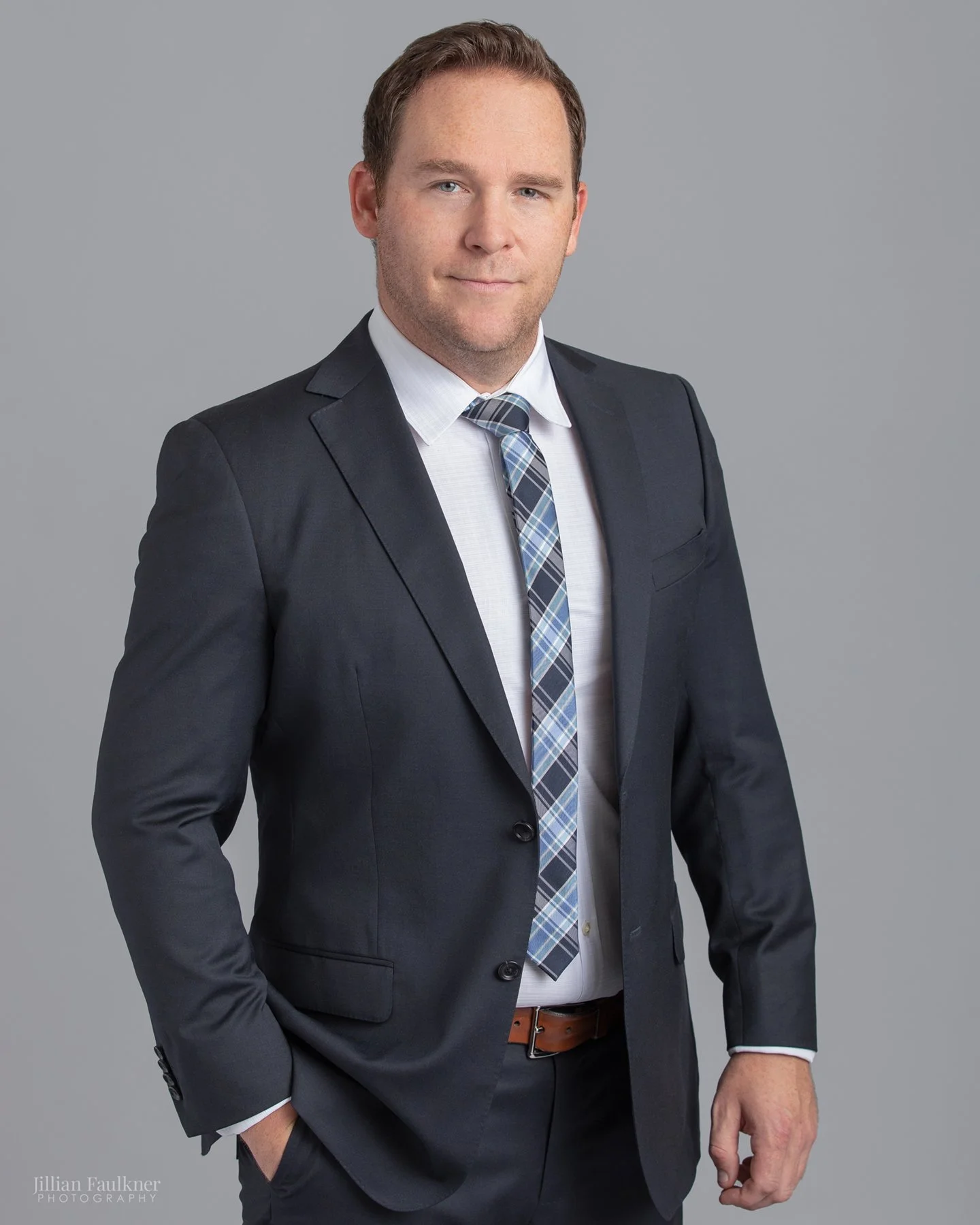 Male professional 3/4 length studio headshot portrait Calgary photographer