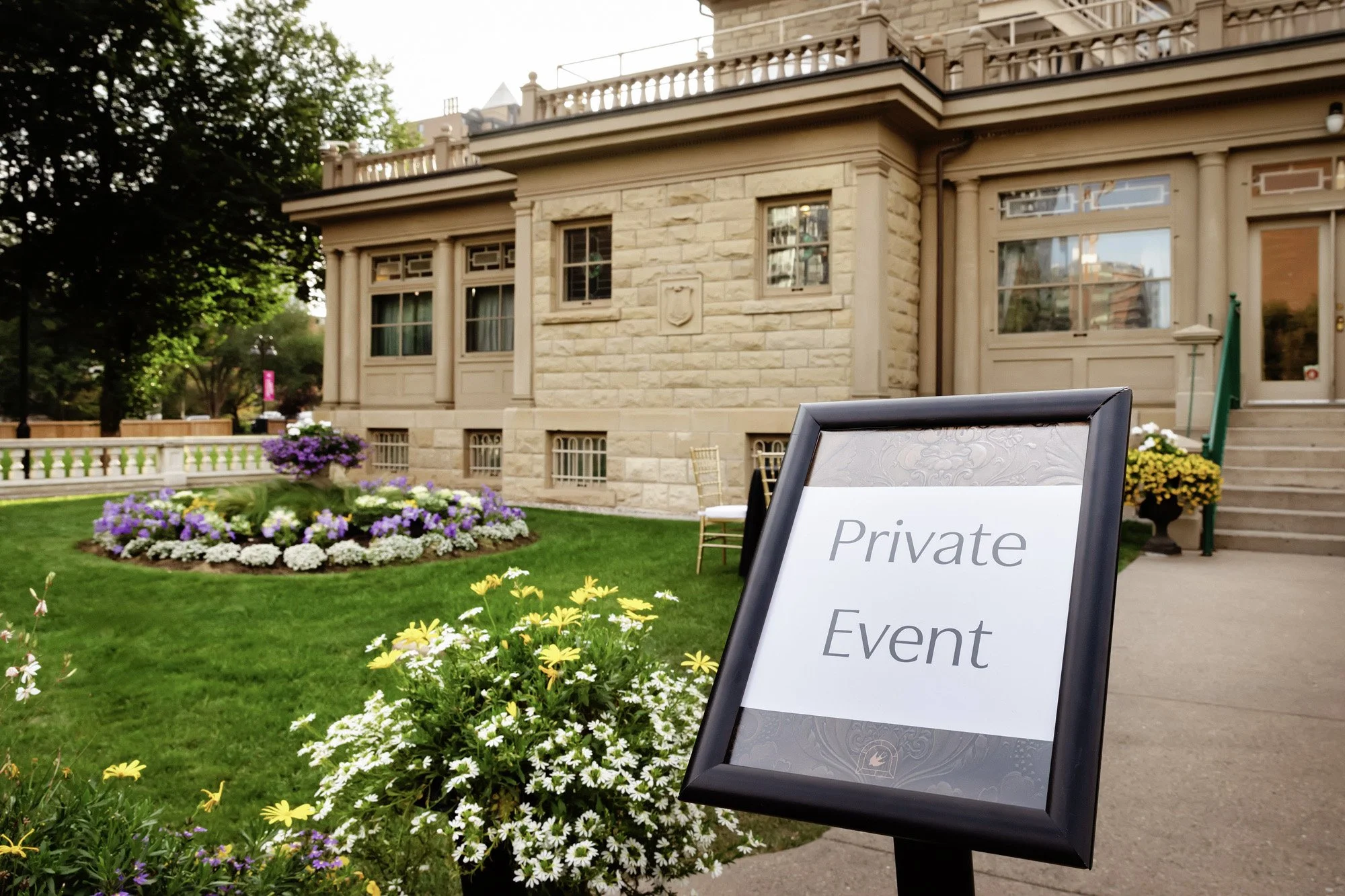 Professional event photography of Lougheed House