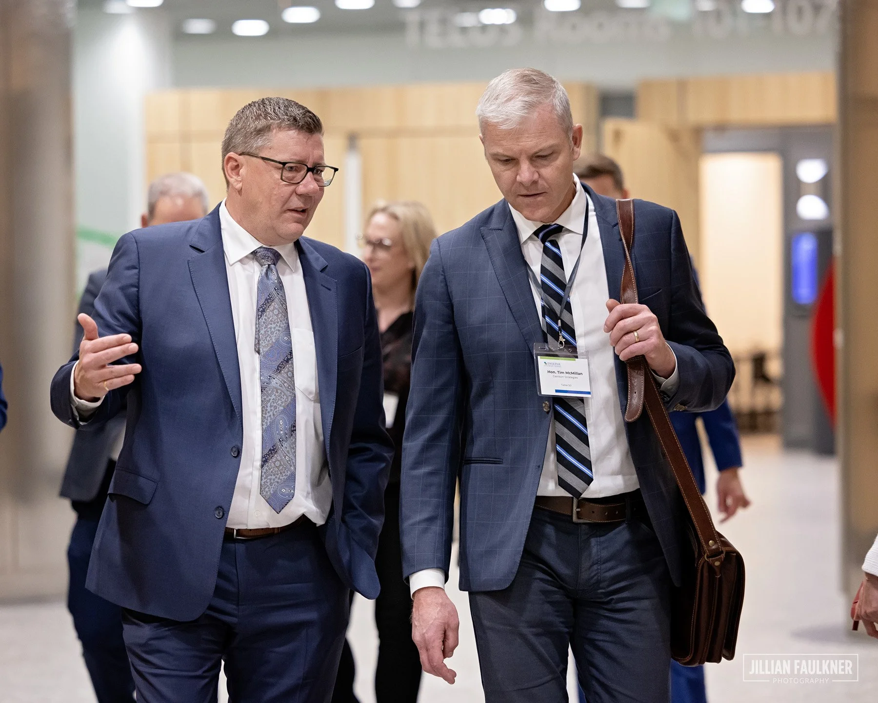 High quality corporate and political event photography of Premier Moe in Calgary, Alberta