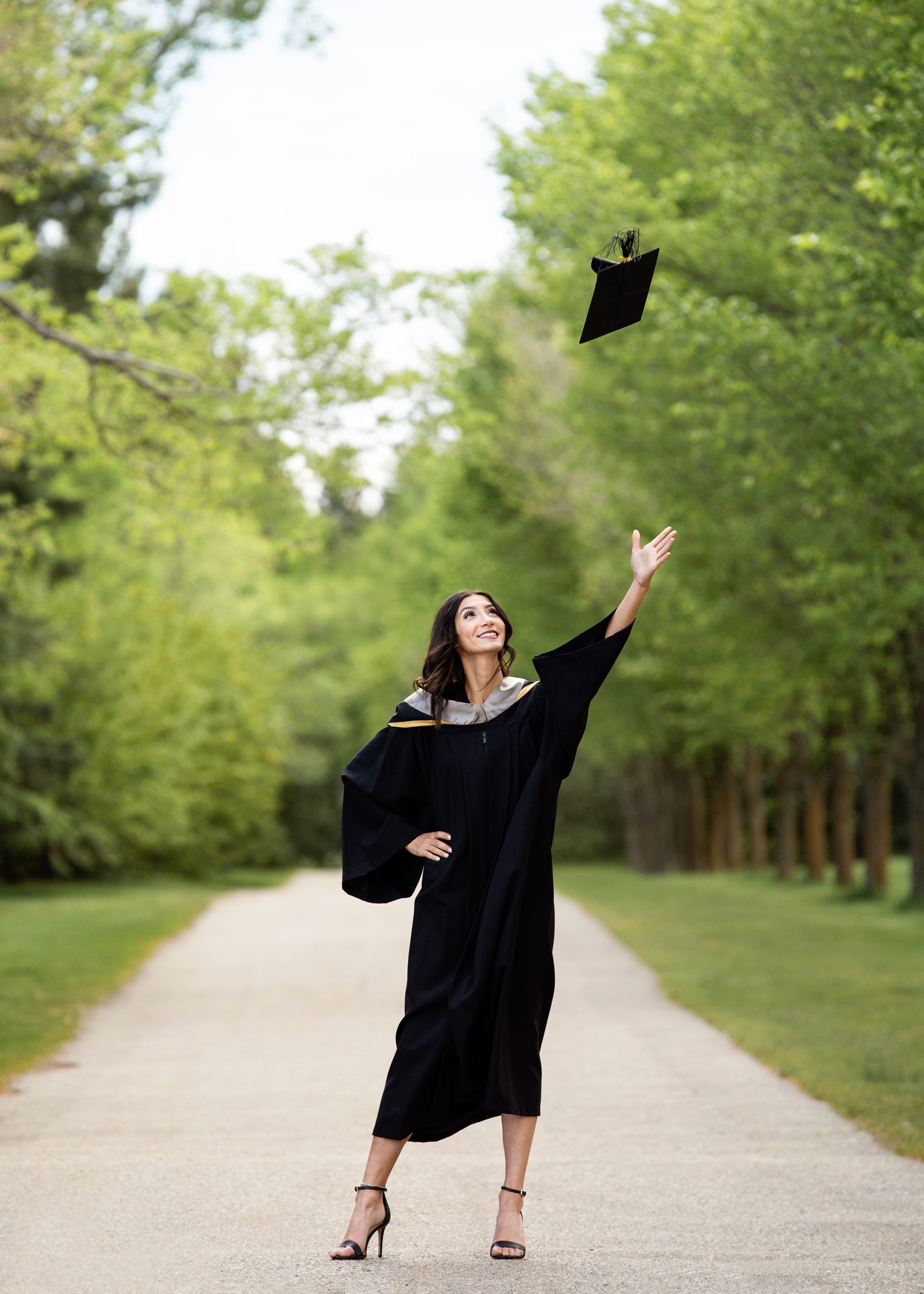 Young Serious Woman on Her Graduation Day Stock Photo - Image of education,  educated: 118255742