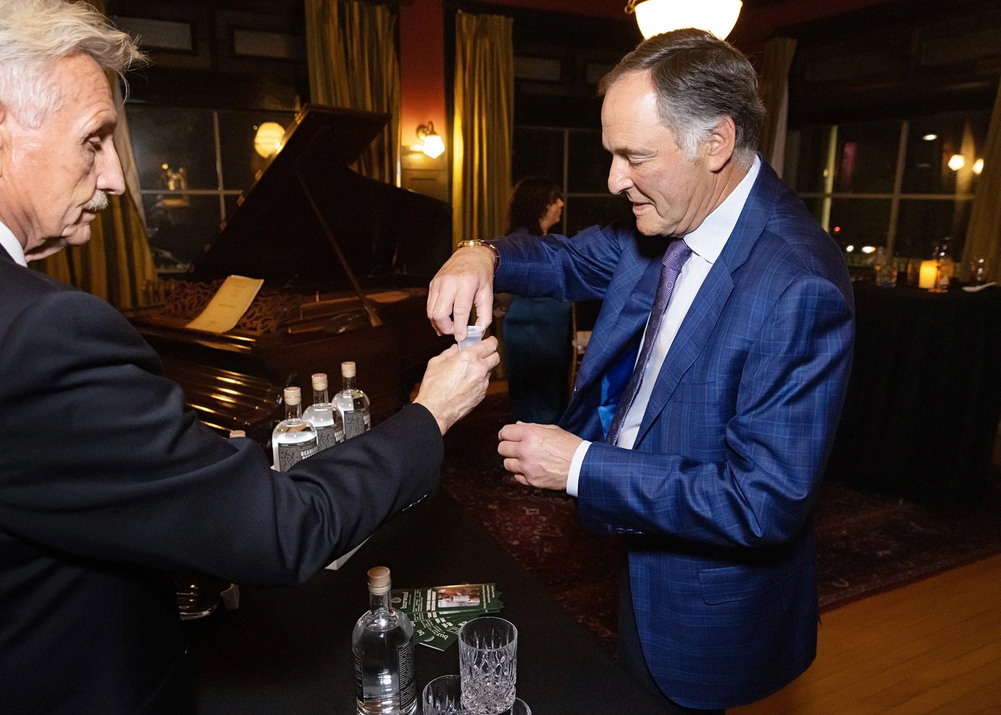 event photography at gin tasting bar during private event