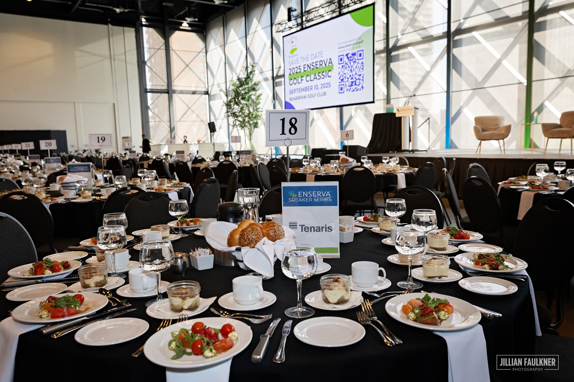 High quality event photography capturing full room at Enserva Drive to Double energy summit Calgary 2025