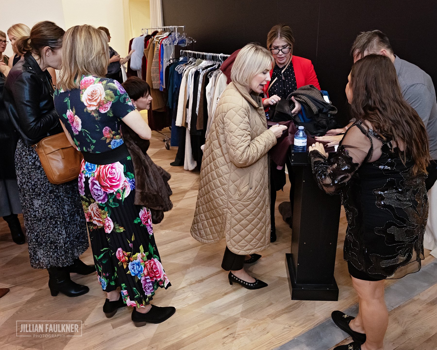 Calgary event photographer documents on-site retail shopping experience at Brookline PR's prestigious 20th Anniversary Fall Fashion Show
