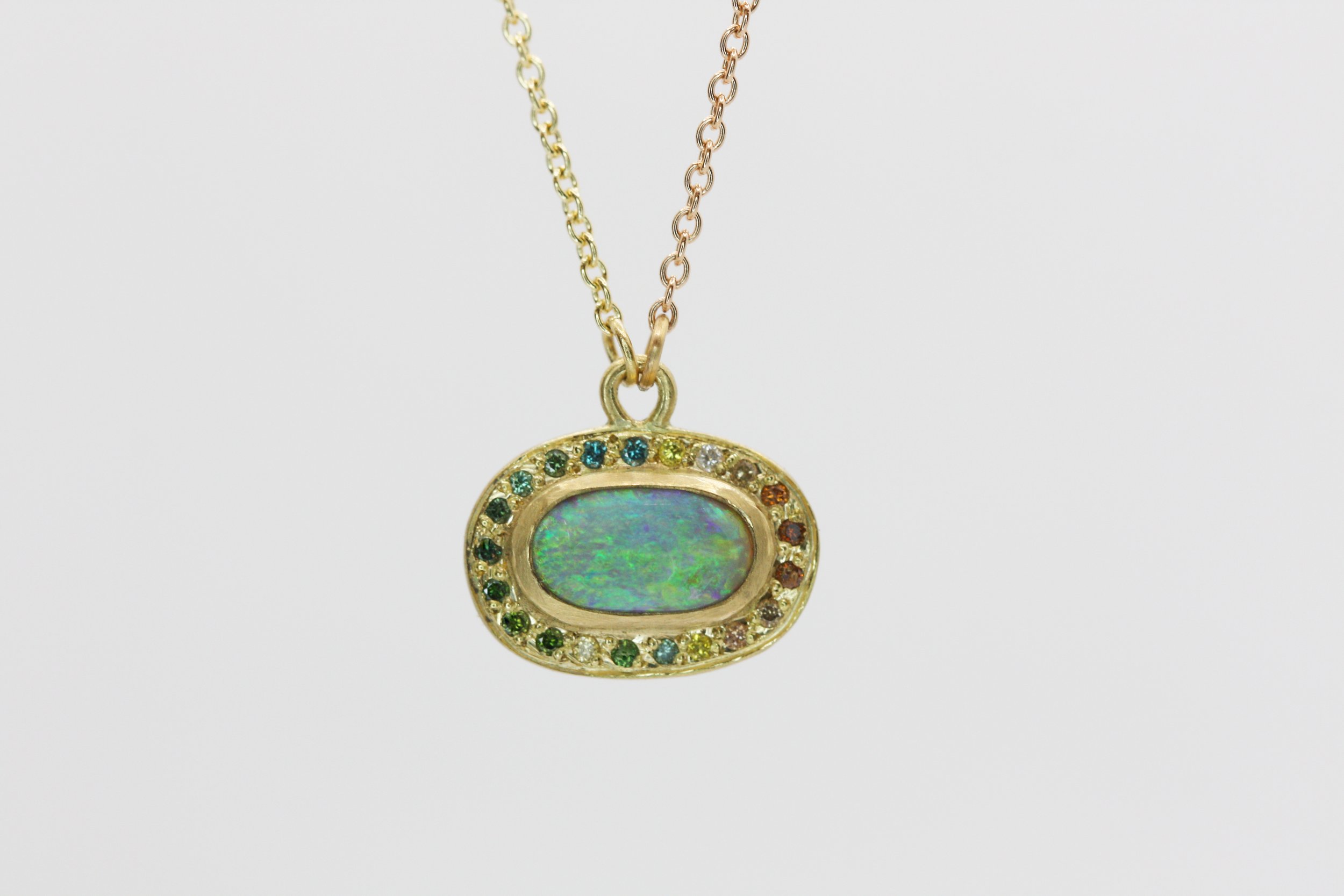 Jelly Bean Opal Halo Necklace.jpg