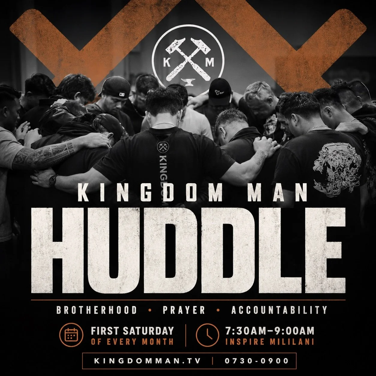 Kingdom Man Huddle: brotherhood, prayer, and accountability