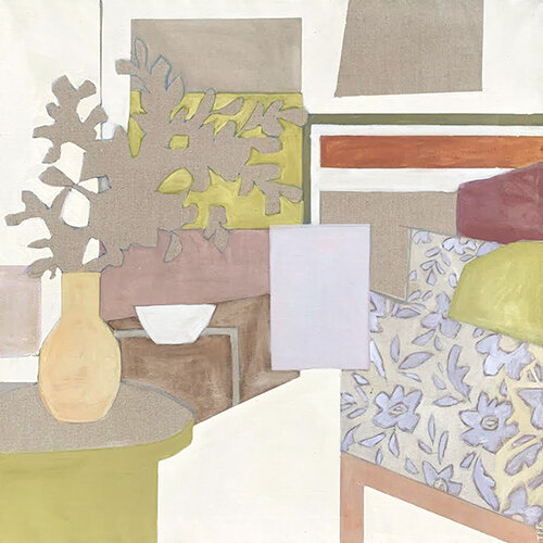 GATHERED SPACE. 40x40. Oil on Linen