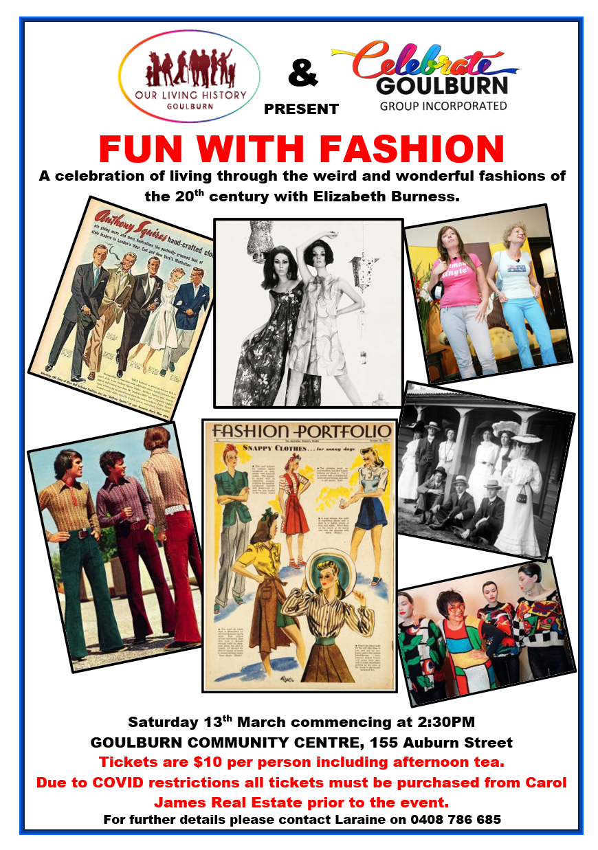 Celebrate Goulburn Group Inc - Special Presentation of "Fun with Fashion" with Elizabeth Burness