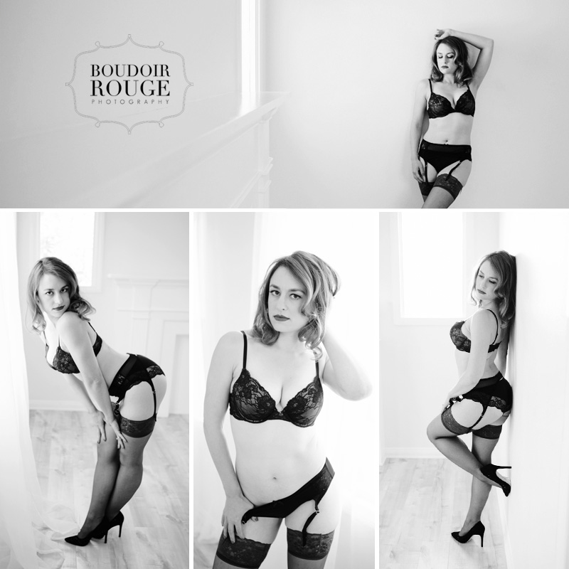 Ms. B had a beautiful retro vision for her boudoir session with us in our s...