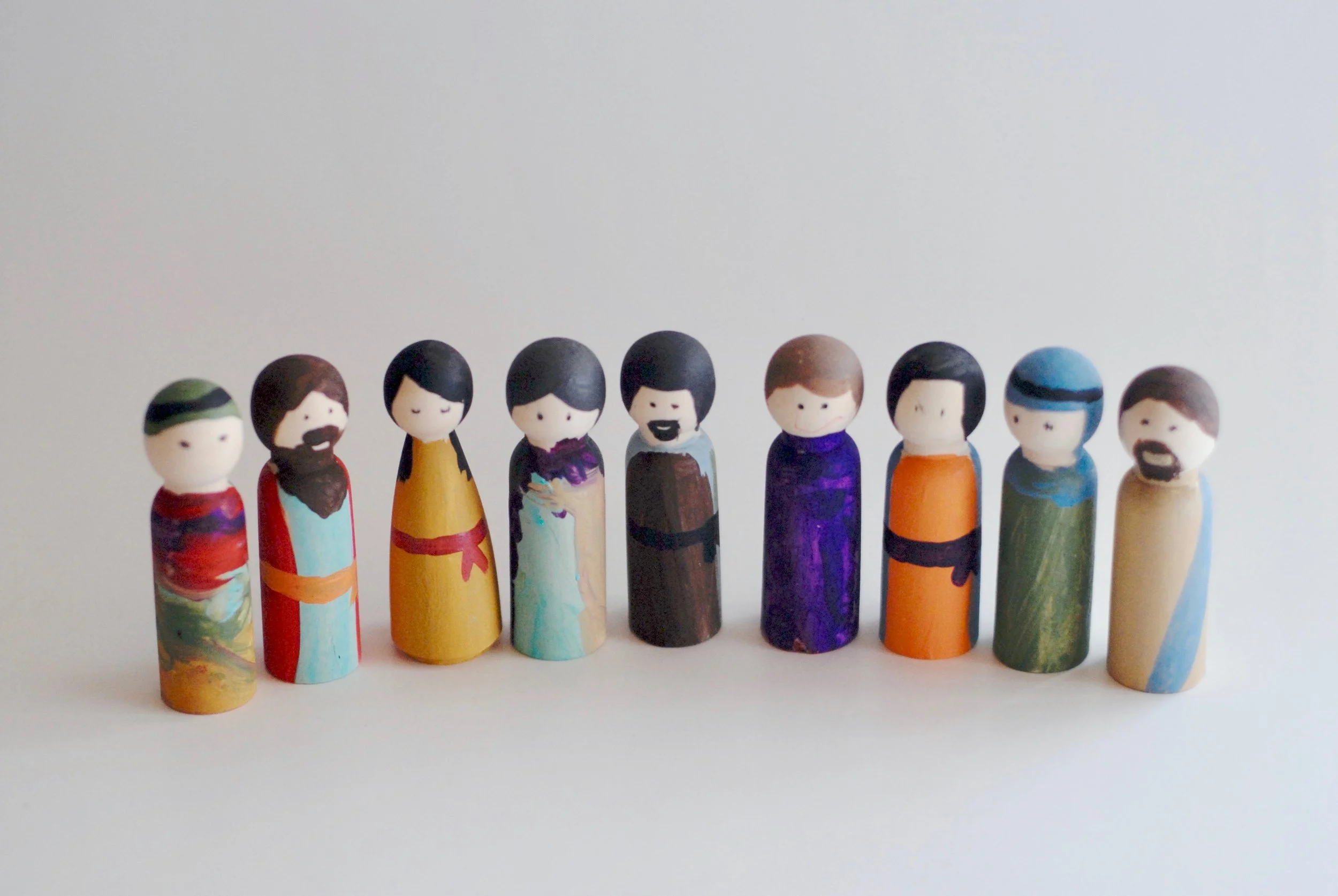 Project Bible Character Peg Dolls — Color + Kindness