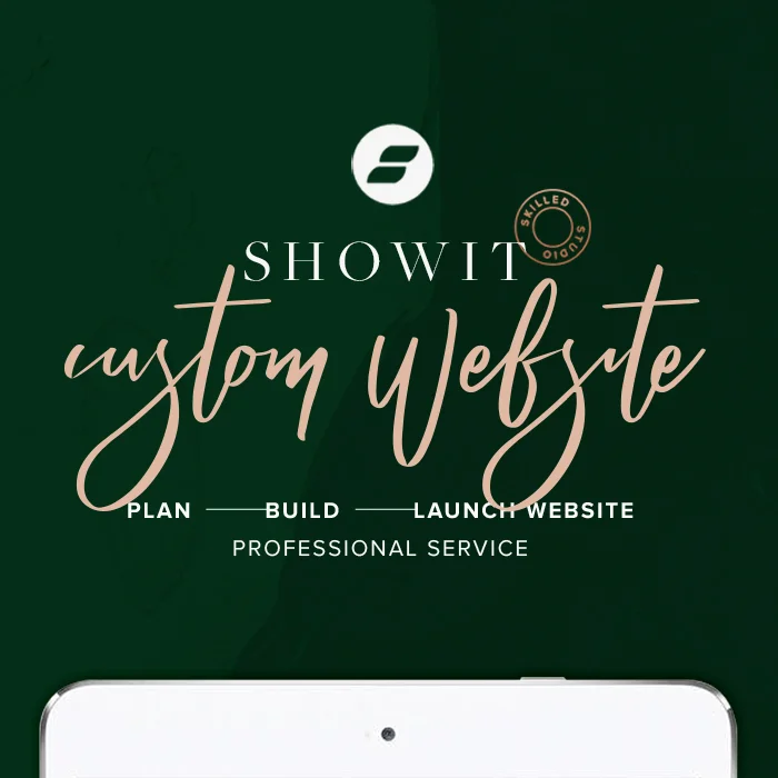 Custom Showit Website Design, Photographer, Portfolio, Responsive Website Template
