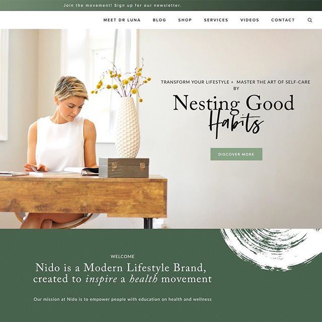 ~ New Custom Squarespace Website ~ Thank you so much to Dr Luna for choosing our Custom Squarespace Website service. She founded @nidolifestyle a modern day lifestyle brand whose mission is to educate, give clarity, guidance, and easy-to-follow infor