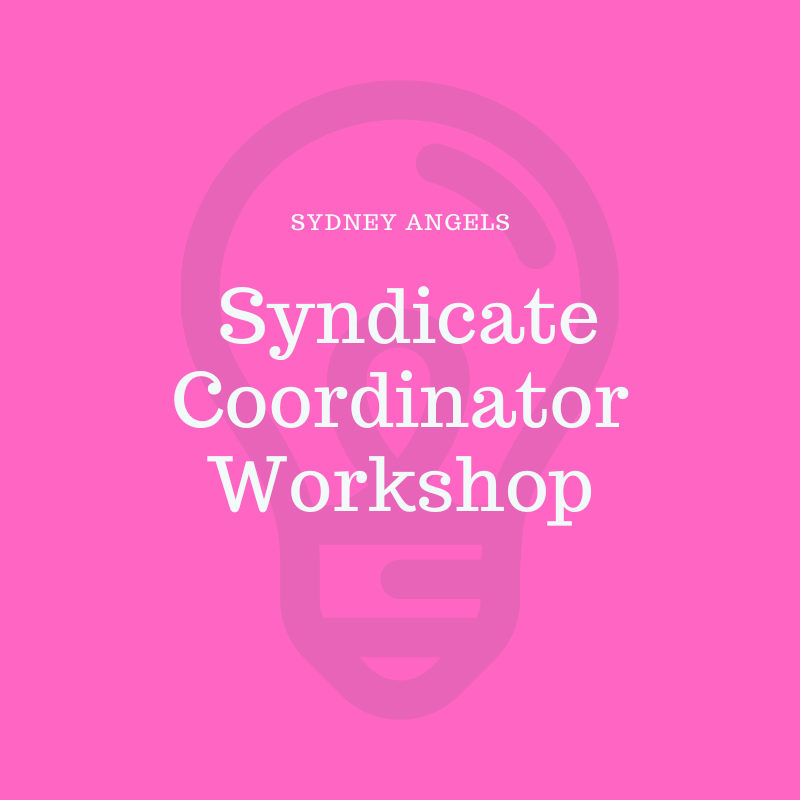 Syndicate Coordinators Workshop