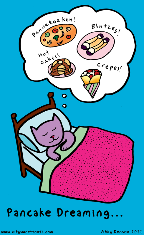 Kitty Sweet Tooth Dreams of Pancakes