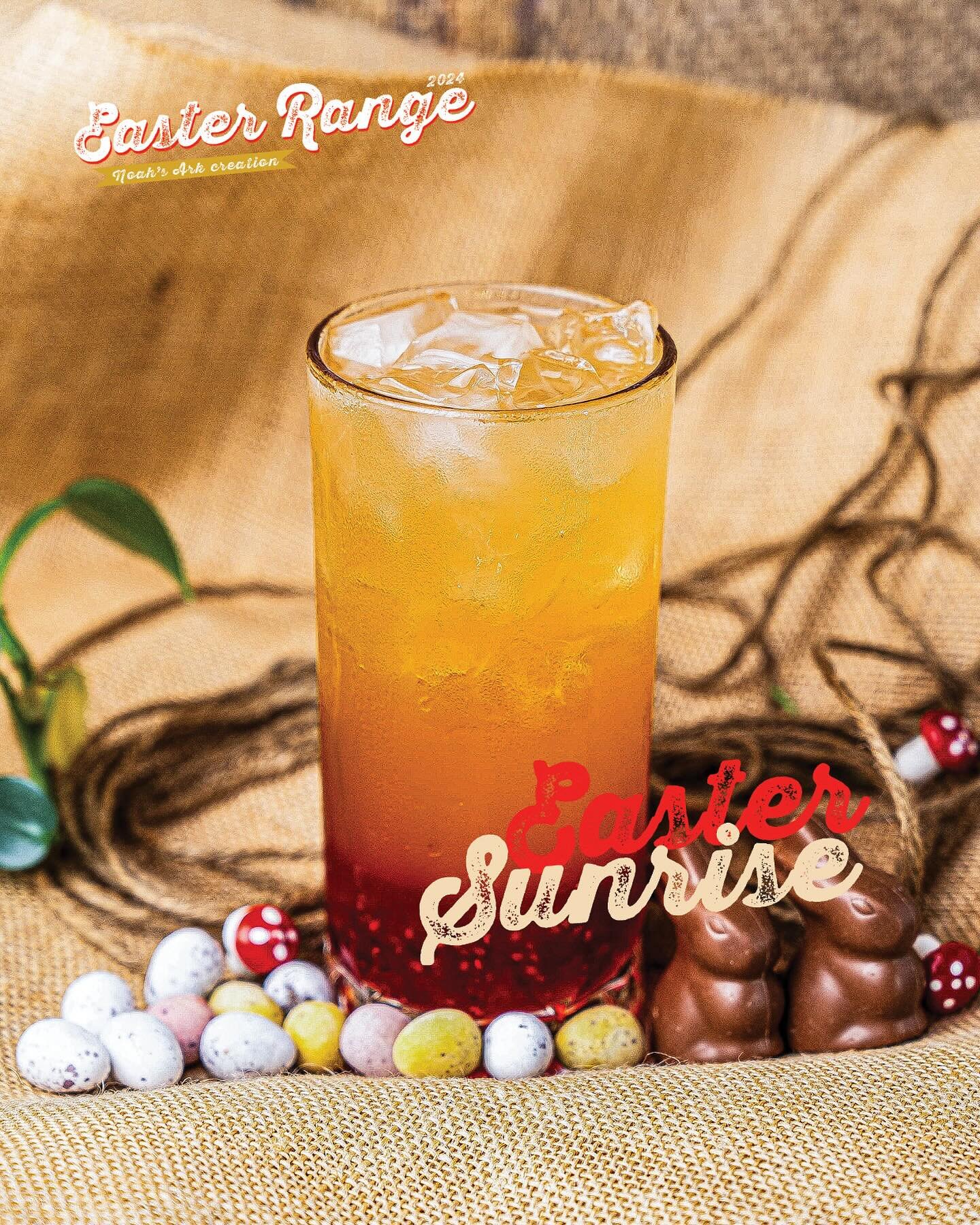 🌅 Our Easter Sunrise will be making an appearance today as part of our Easter series 😍 come into any of our stores and give it a try! We recommend having either popping boba or our popular pearls as a topping 

~
~
~
~
#noahsarkteahouse #staybubbly