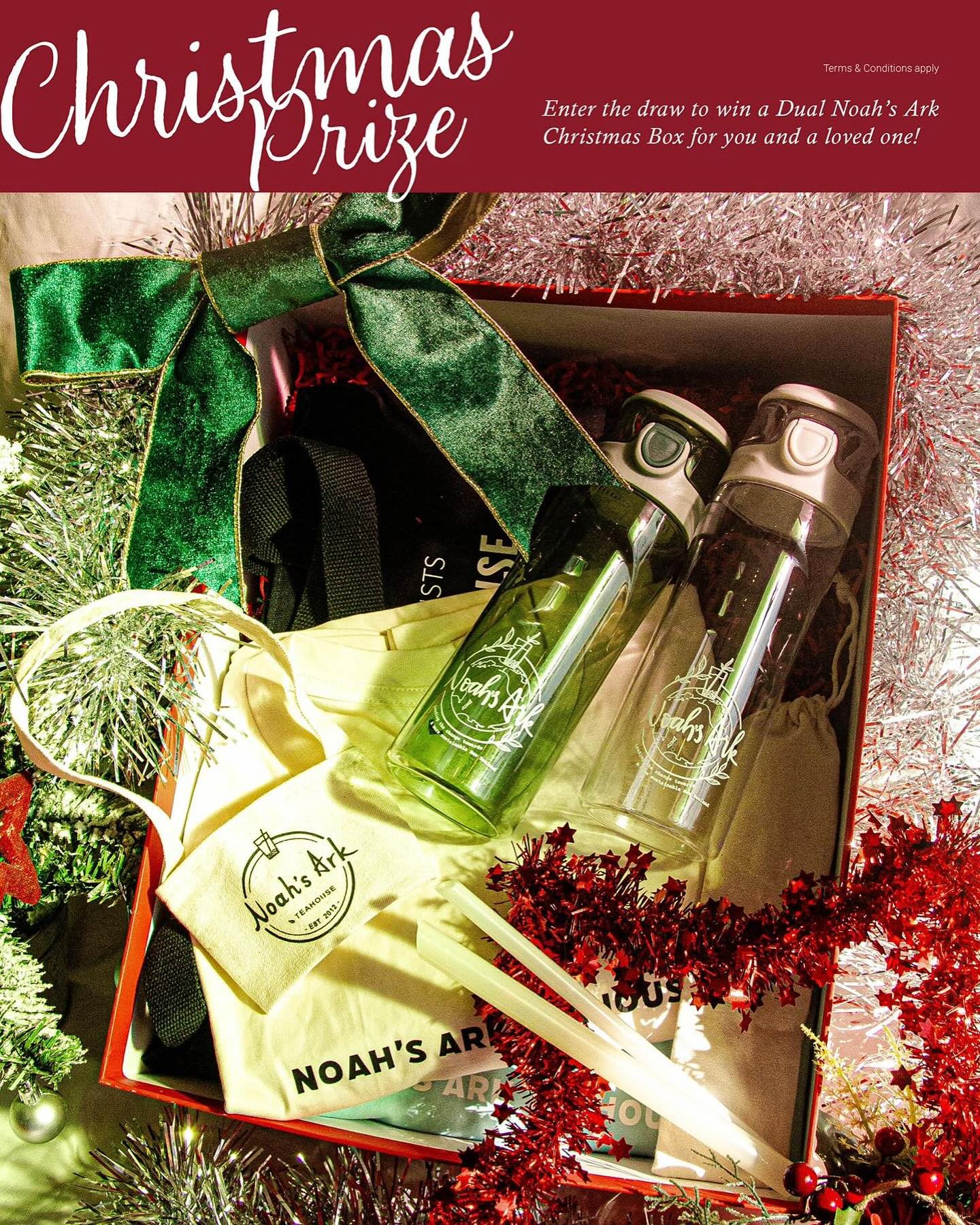🎄✨ **Win Big This Christmas!** 🎁✨ 

Spend just **$35** and you&rsquo;ll go into the draw to win a stunning **Noah&rsquo;s Ark Christmas Gift Box** valued at **$200**! 🌟 

💡 **Bonus Alert!** The more you spend, the more chances you have to win! Ev