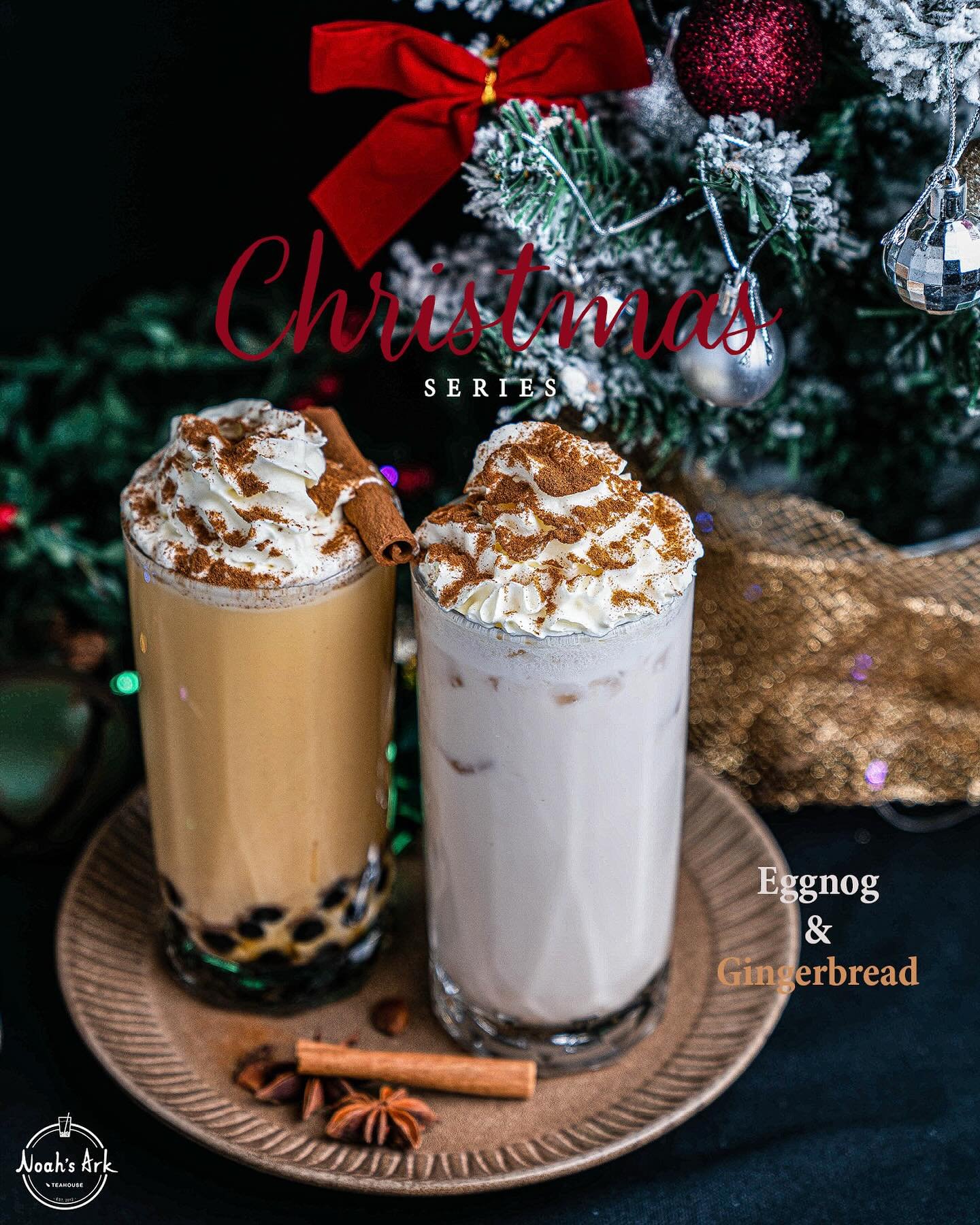 🎄 Christmas is Coming! 🎄

Eggnog has always been the Noah&rsquo;s Ark Christmas drinks&mdash;classic and timeless. We couldn&rsquo;t resist bringing back last year&rsquo;s favorites, especially after how much everyone loved them!

✨ Gingerbread &nd