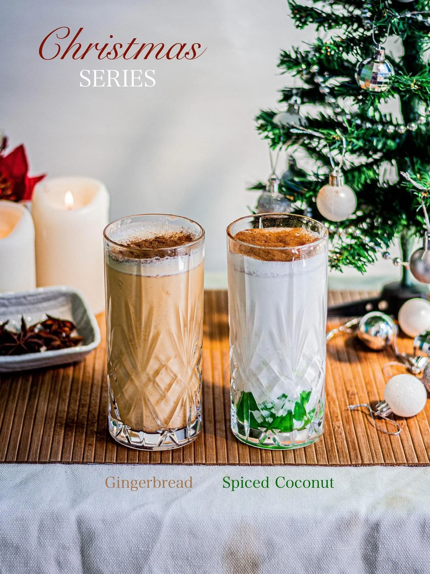 🎄 Festive Duo Has Arrived! 🎄
Sip into Christmas with our two new holiday specials:

✨ Gingerbread Drink
Sweet, warm, and cosy &mdash; like your favourite Christmas cookie in a cup. Perfect for those who love classic festive flavours.

✨ Spiced Coco