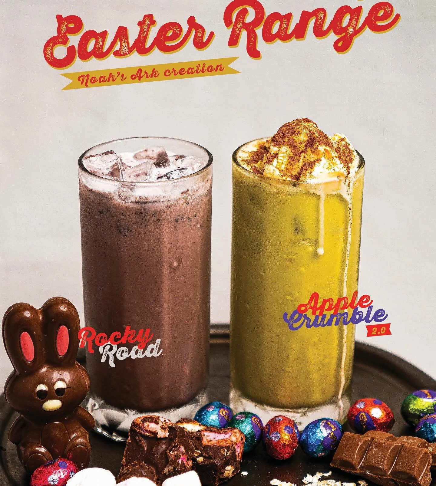 🐰✨ The Easter Bunny just dropped some delicious news at Noah&rsquo;s Ark! ✨🐰

Your absolute favorite seasonal flavors are back for a limited time, and you don&rsquo;t want to miss them:

🍫 Rocky Road &ndash; Rich, chocolatey perfection in a cup.

