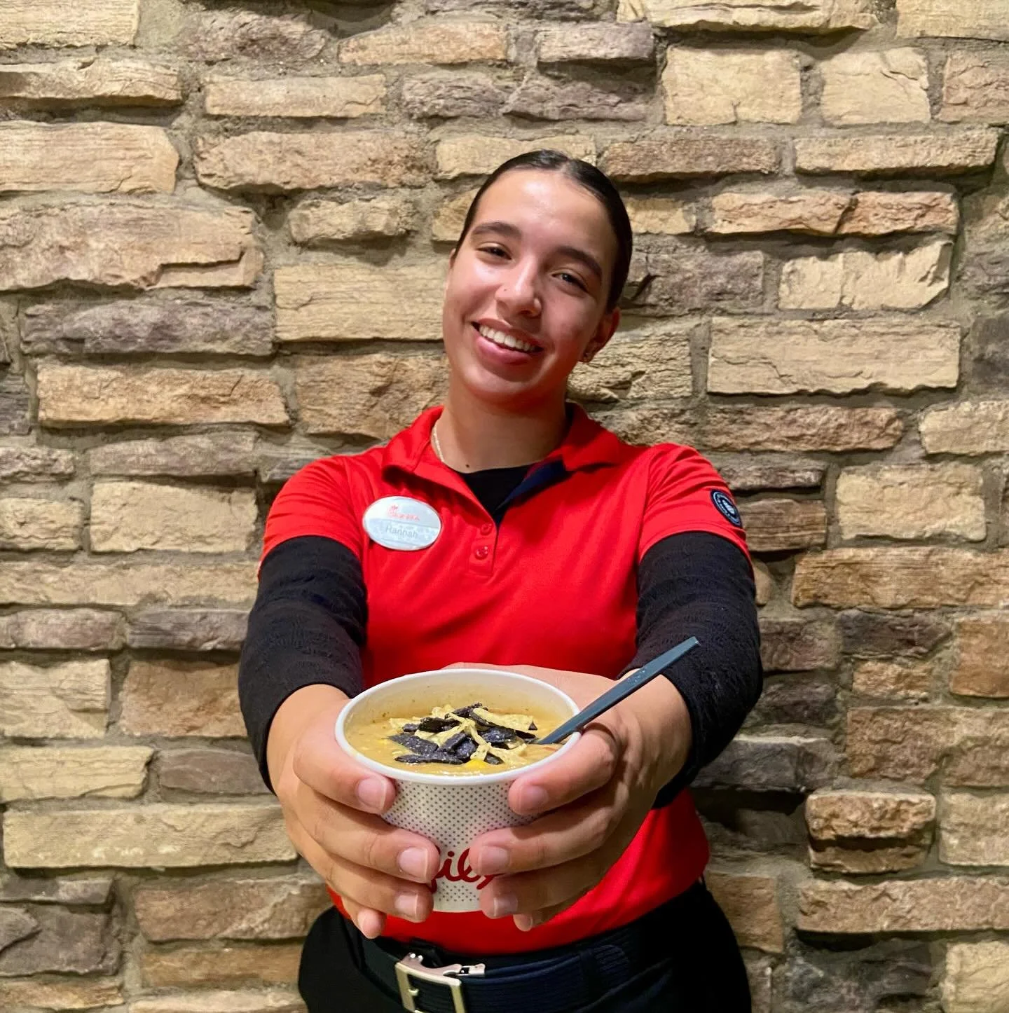 As the weather is cooling down, warm up with our delicious Chicken Tortilla soup before it is gone! 🥣🌶️