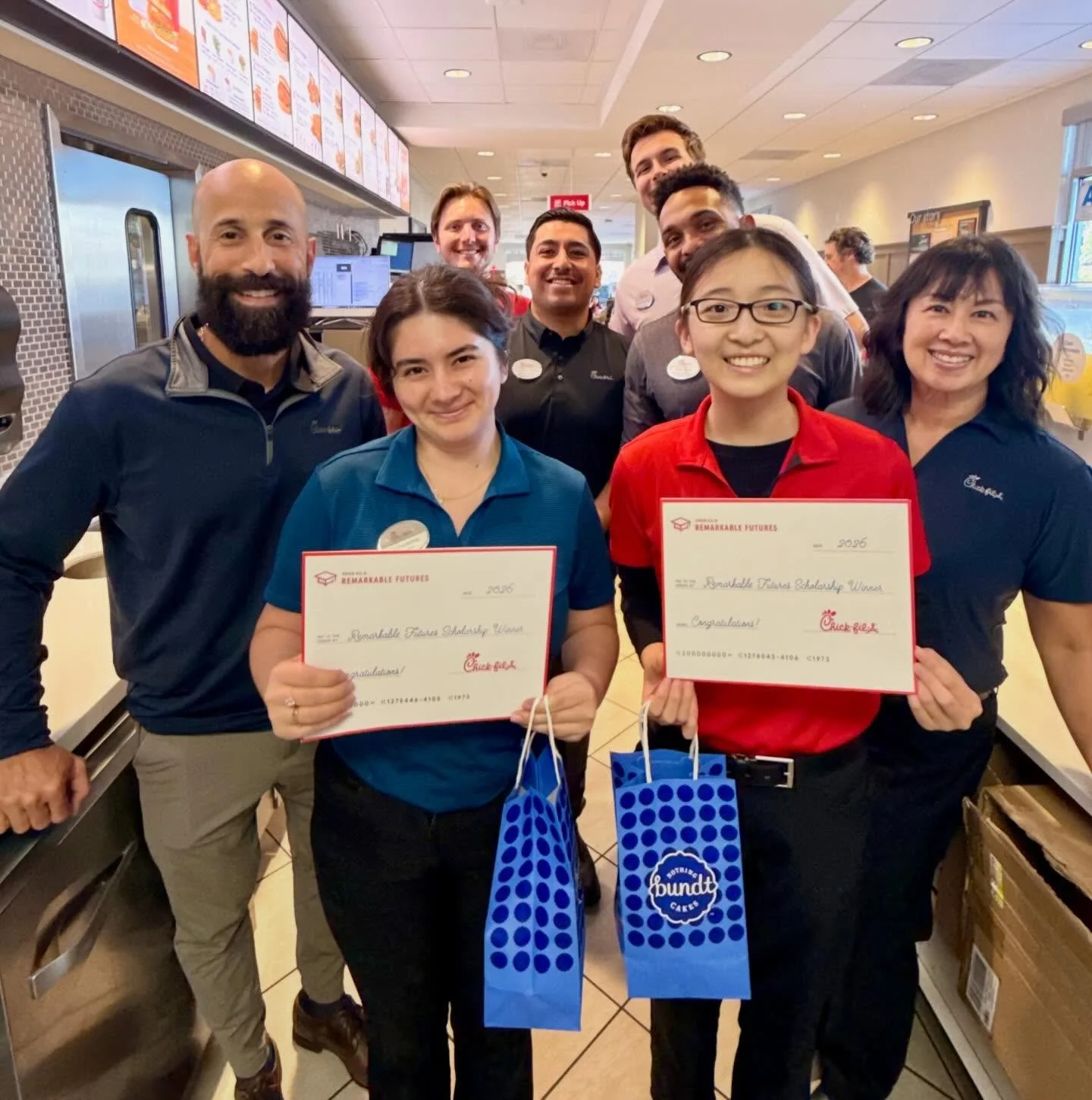 We are so proud to celebrate some incredible members of our team who have been awarded scholarships through the Remarkable Futures program! 🎉

At Chick-fil-A San Marcos, it&rsquo;s about so much more than just a job&mdash;it&rsquo;s about investing 