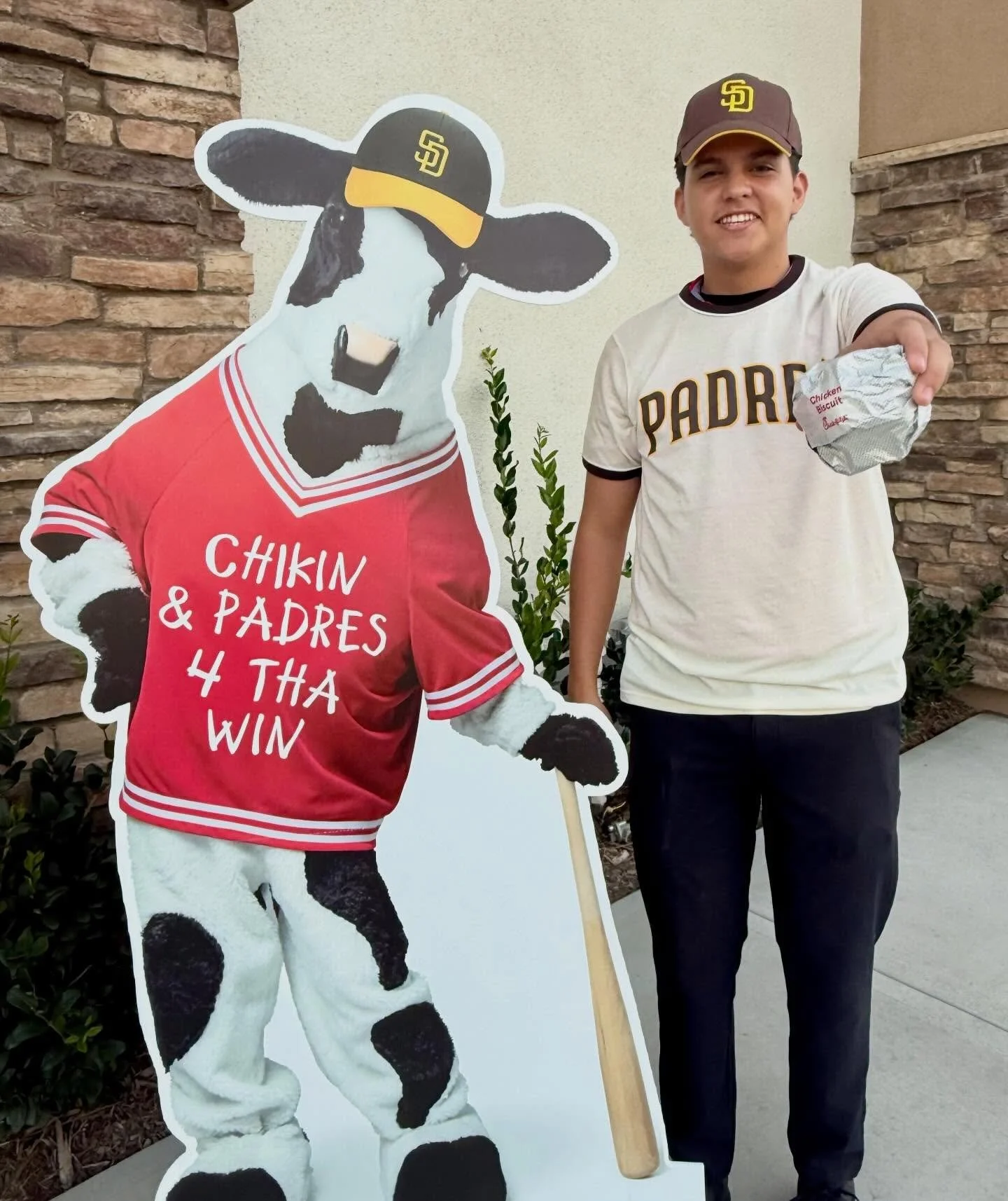 Score Free Breakfast on the Padres Opening Day! 

Gear up for the Padres season with Chick-fil-A San Marcos.

Stop by wearing your favorite Padres gear tomorrow, Thursday 3/26 between 9:00AM and 10:00AM  to receive a FREE Chicken Biscuit in our drive