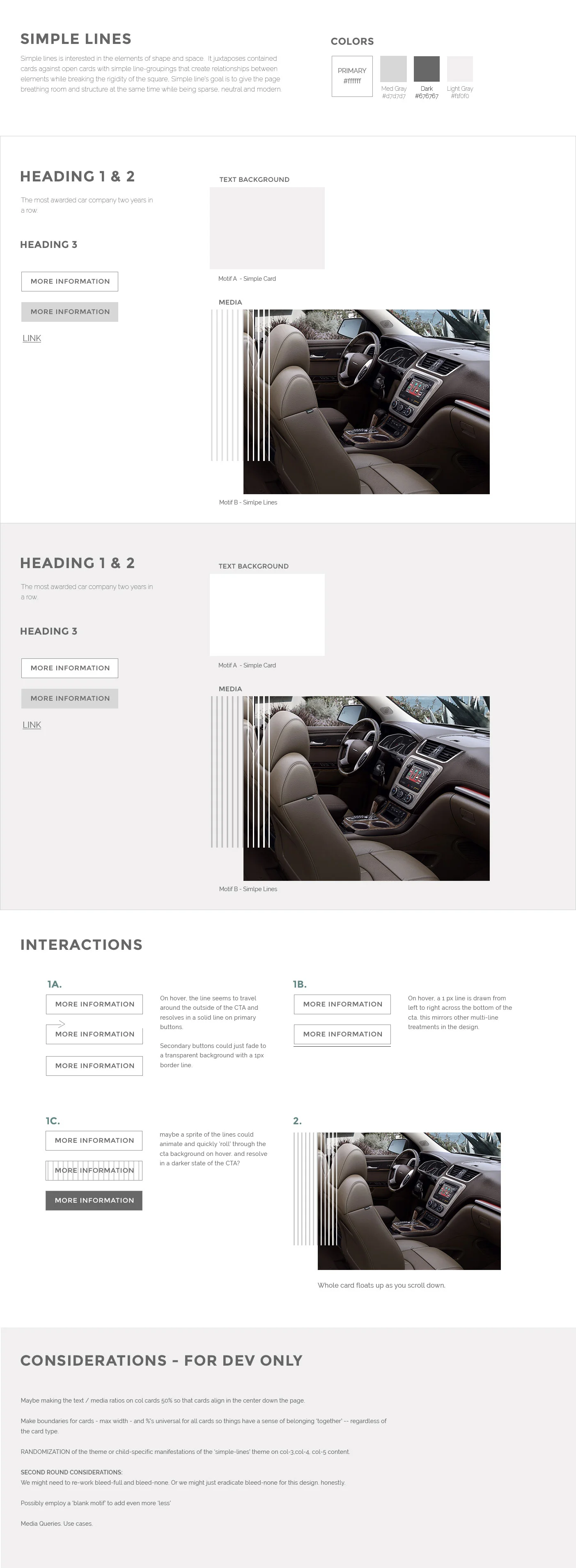 'Simple Lines' Design Matrix