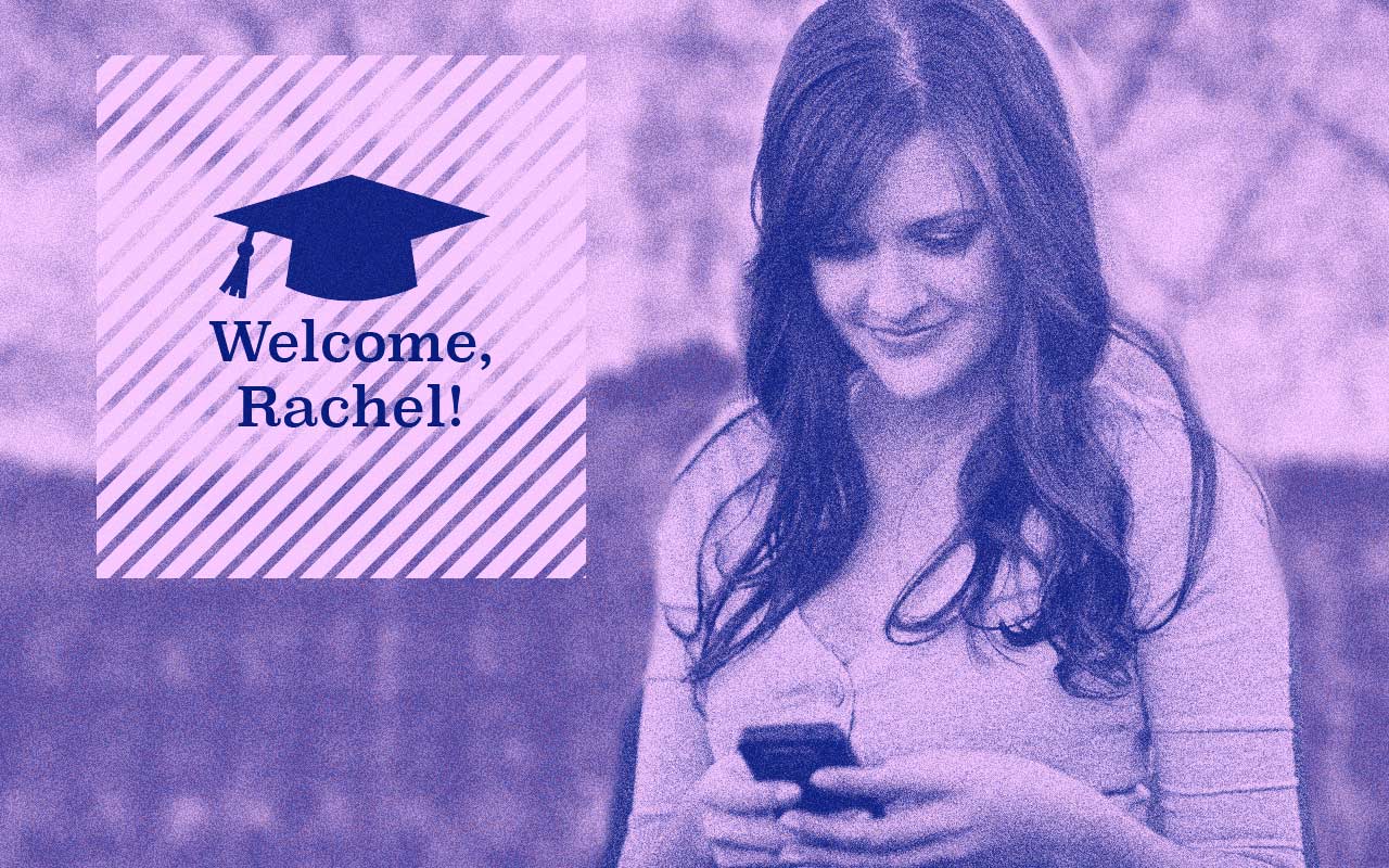  Meet Rachel. She wants to study biodata engineering in an accelerated bachelor's program at The Georgia Institute of Technology, in order to become a design engineer for DNA data storage networks. This program only admits 5% of applicants and Rachel