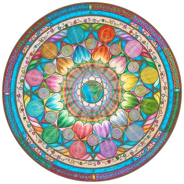 FREE GIFT FOR BRINGING HARMONY, BALANCE AND BEUTY TO THE WORLD.

Download this Mandala, The Enchanted Heart, for free, to focus on the birthing of the New Earth paradigm through the grace of Divine Mother. This design was &quot;channeled&quot; to me 