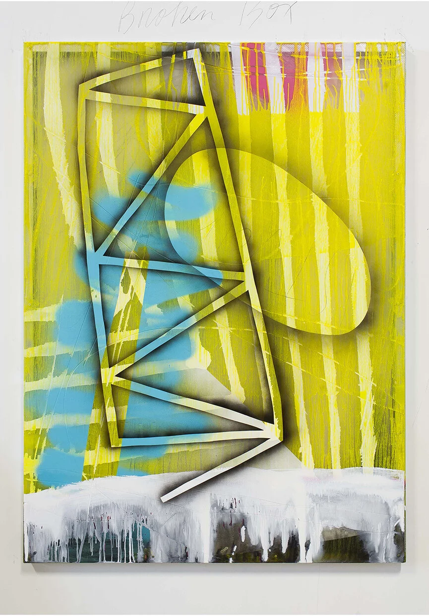  Yellow Gate, oil on polycarbonate, 60” x 44” 