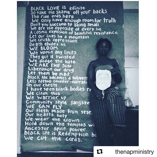 #Repost @thenapministry with @get_repost
・・・
Remembering 2018 when my SisterTwin @ebonysupreme asked me to write a poem for an installation at a rooftop screening for @thehouseofjune 
I still believe that Black Life is redemption. That we can fly and