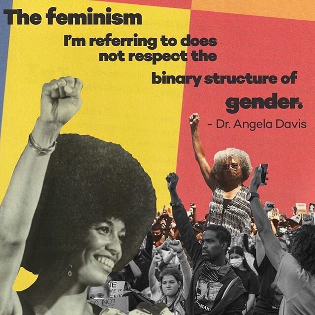 Posted @withregram &bull; @abq_queer_trans_yoga &ldquo;Radical simply means &quot;grasping things at the root.&rdquo; .
#angeladavis 
#loverher .
Reposted image 🖤 from @equalityequation