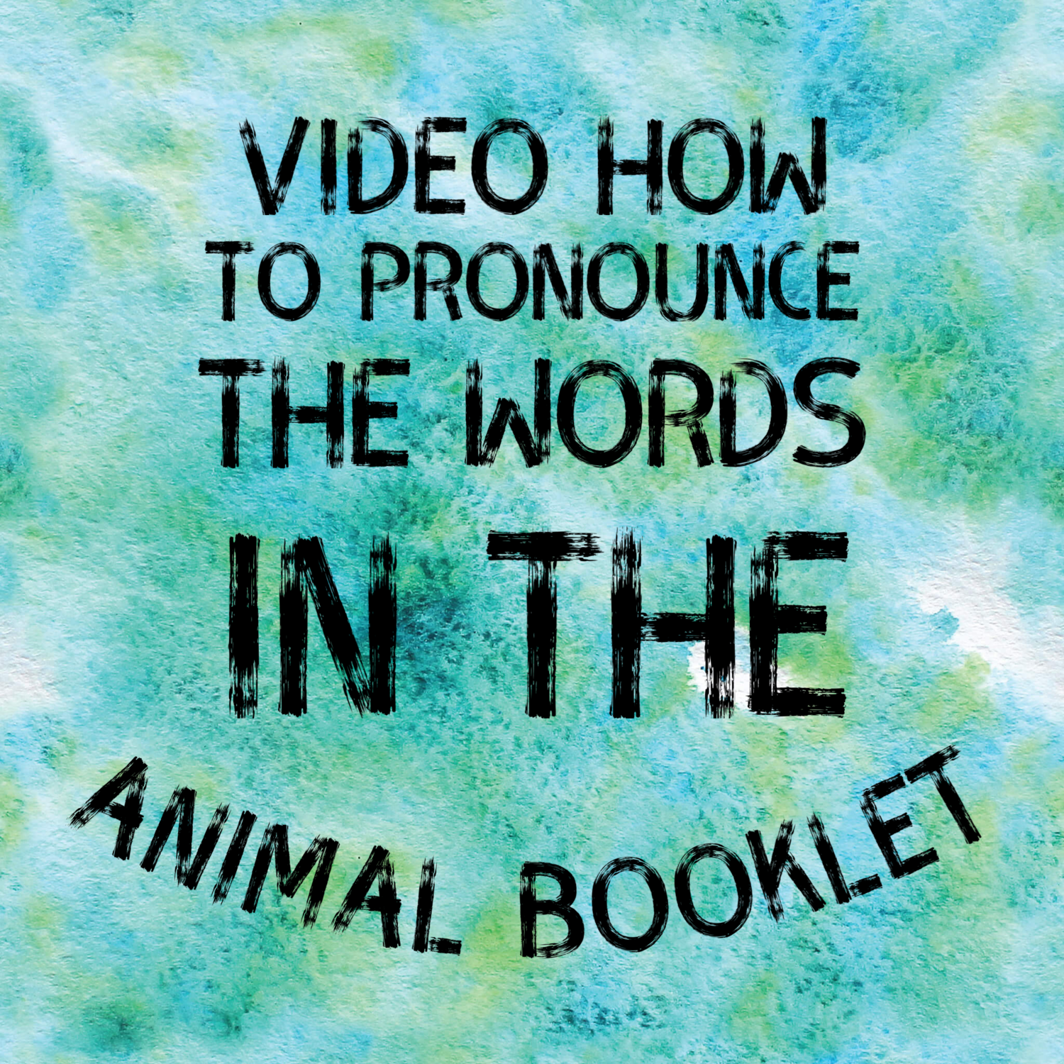 Free Video for Animal Language Booklet - word pronunciation — Yugambeh  Museum