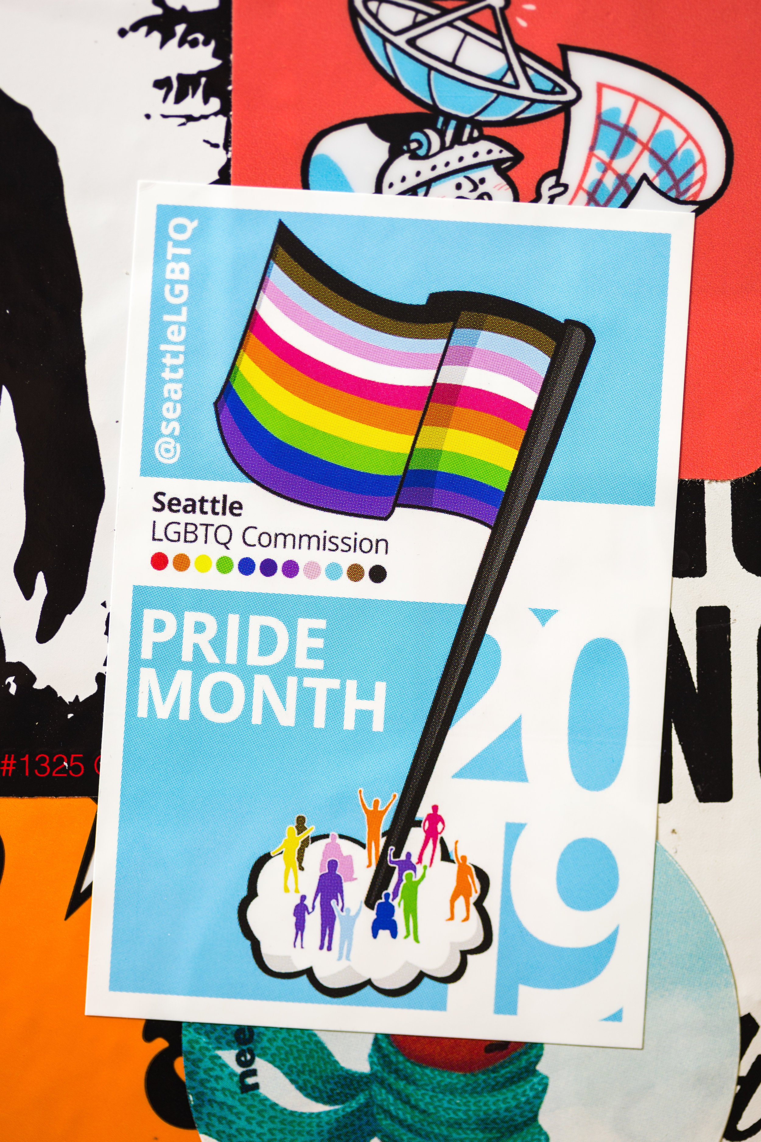 Pride Flag Raising Sticker