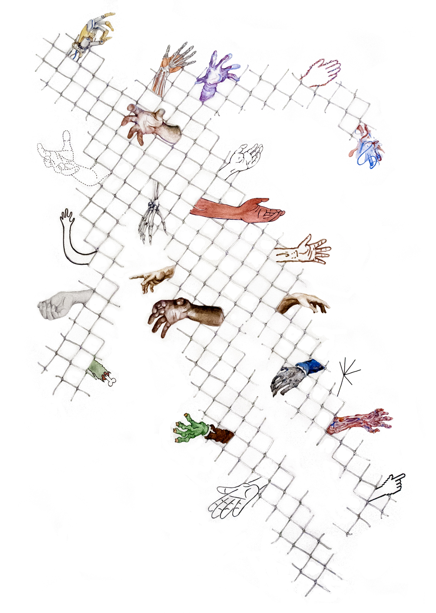 Dermal Fence, Zombie Hands
