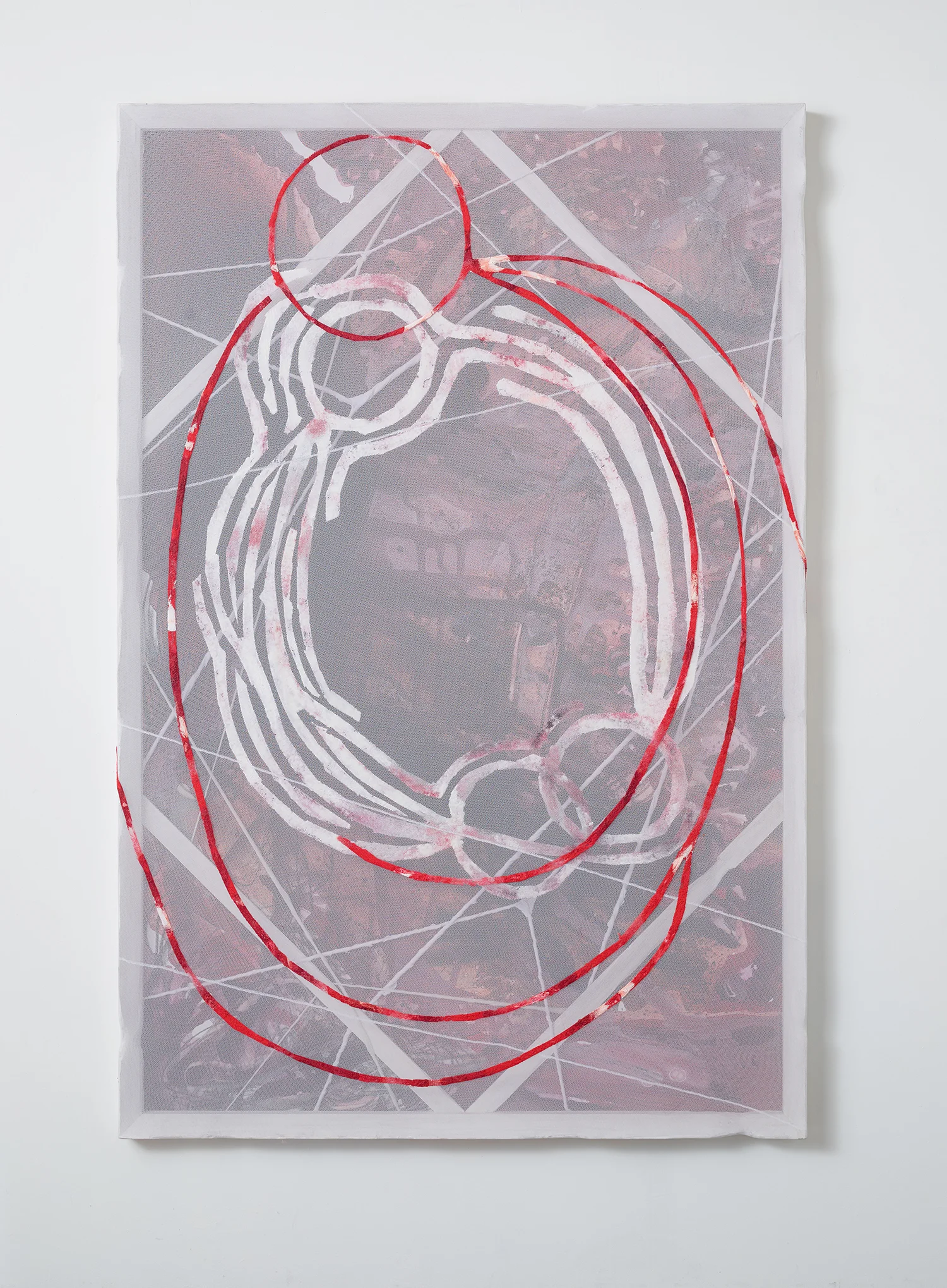 H: 72” x W: 48” Acrylic, Fabric/Netting, Wood