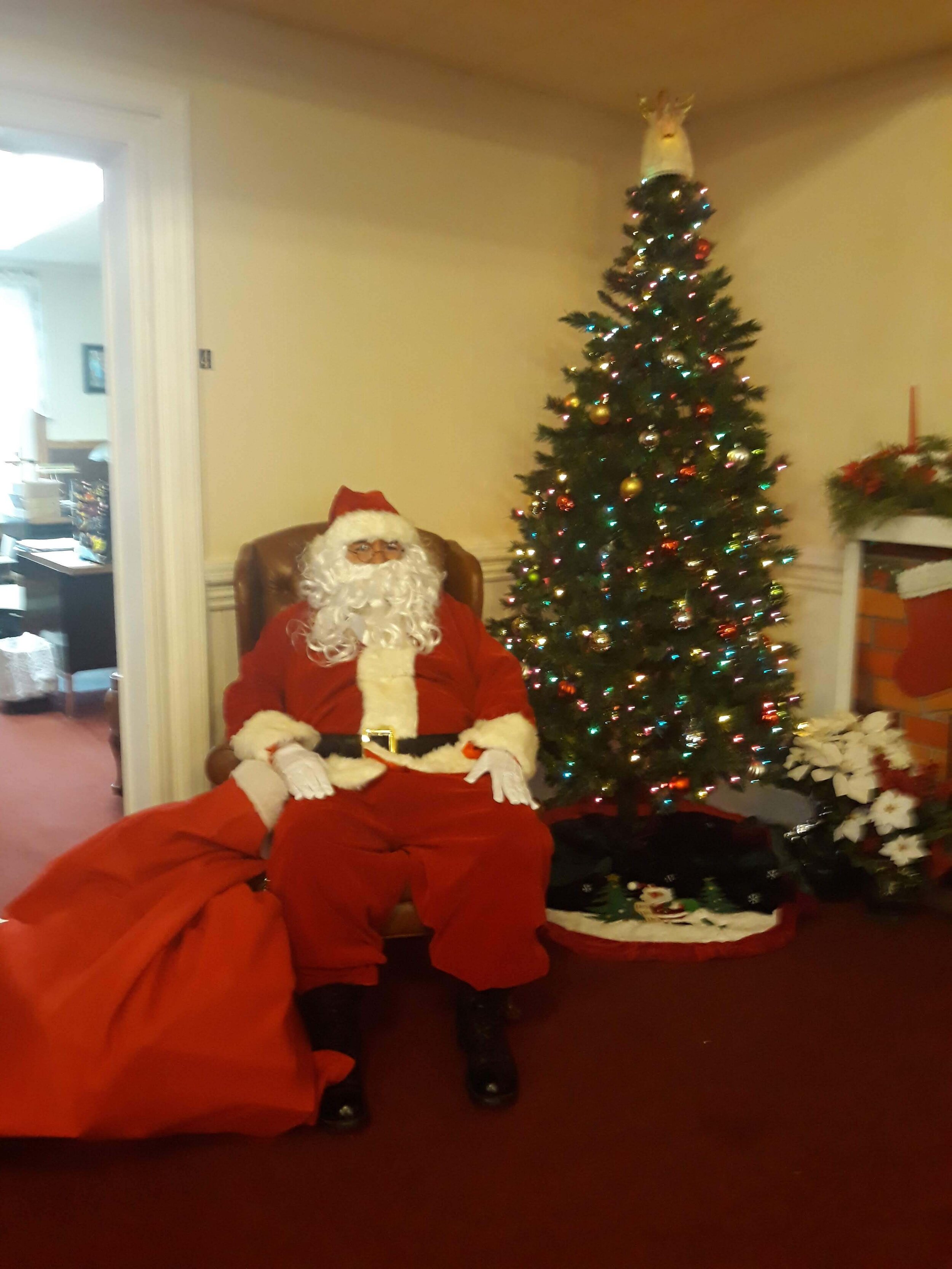 Santa at Community Christmas Party