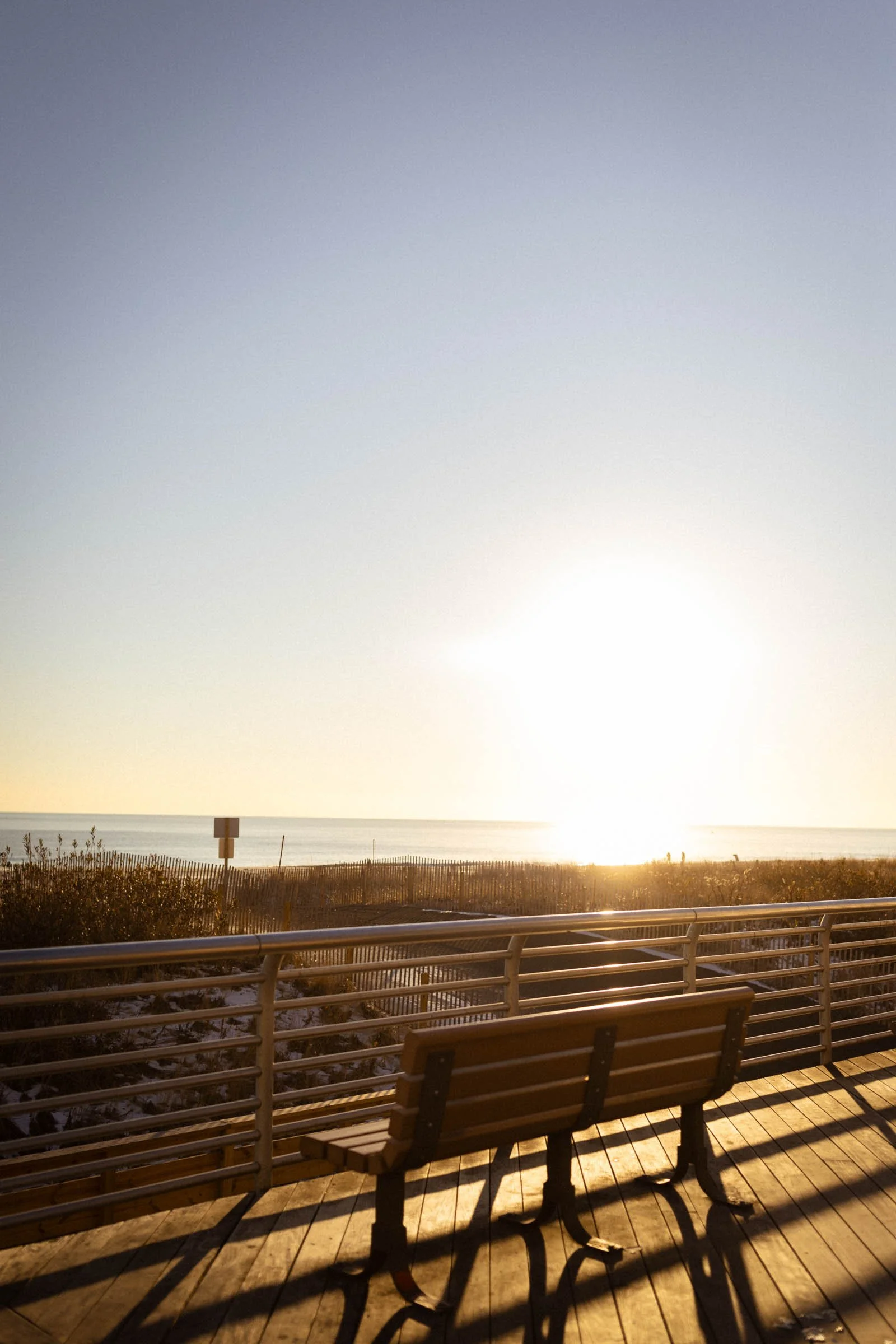  Sun setting at Long Beach, NY 