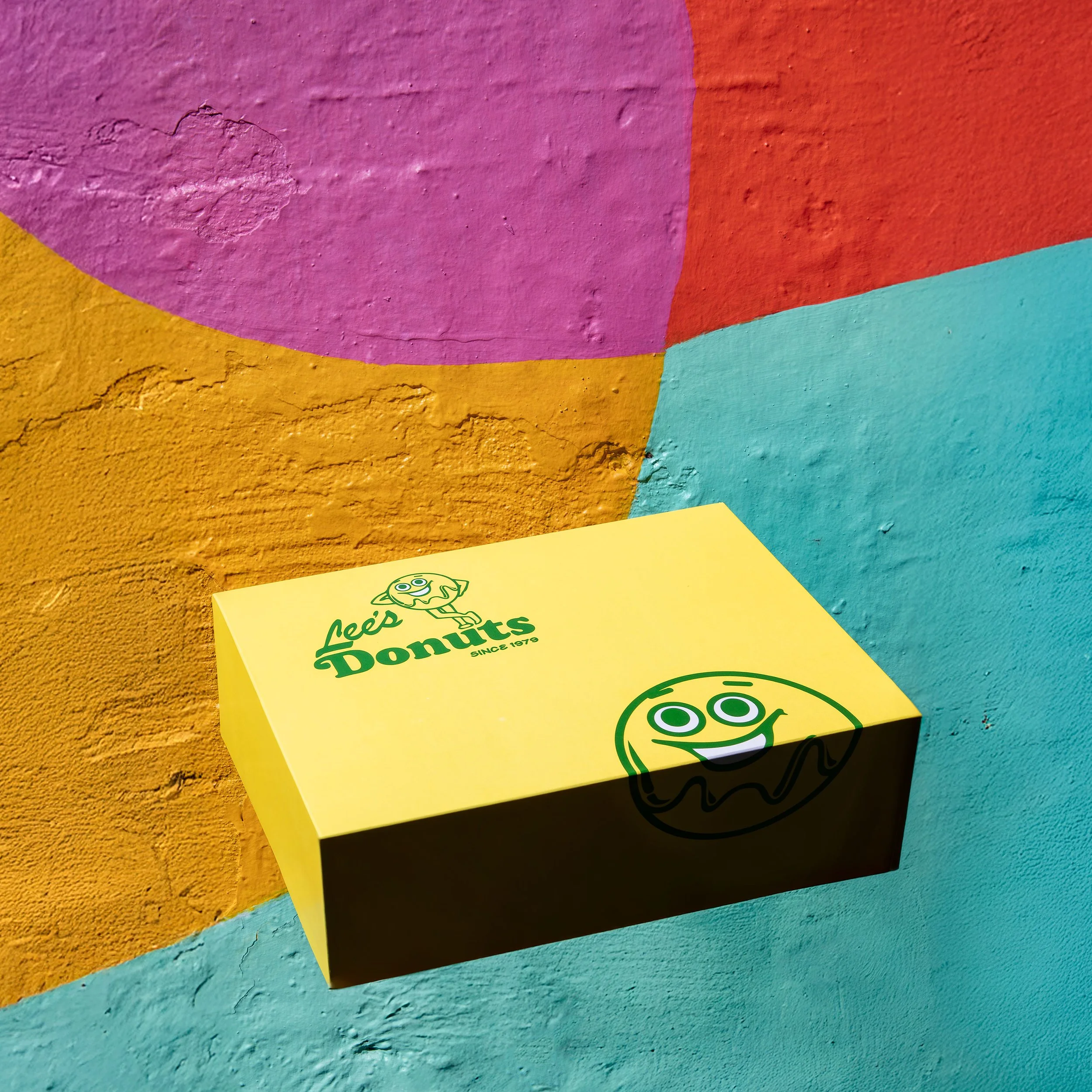 Yellow Lee's Donuts Box