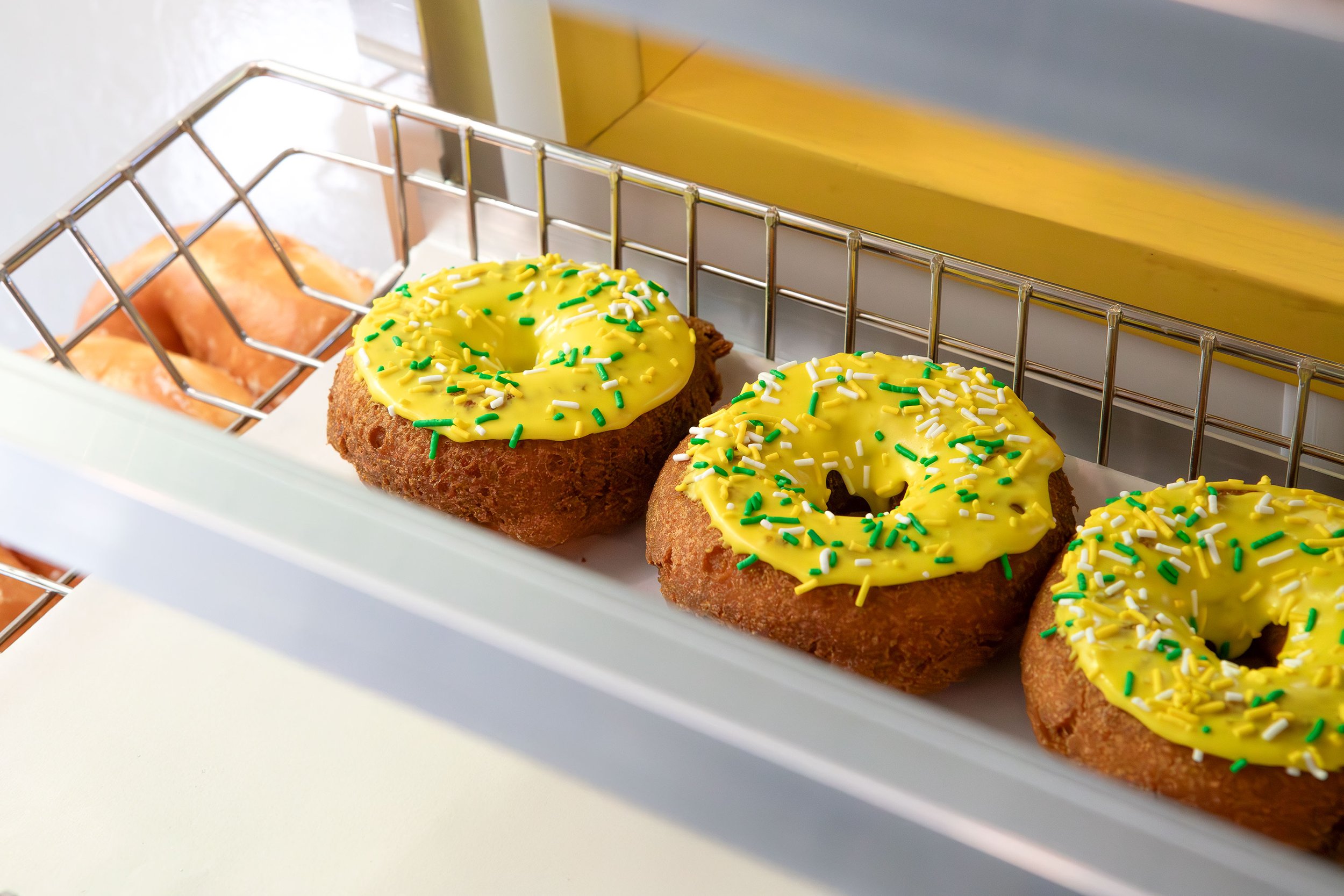 Lee's Donuts with Yellow Icing