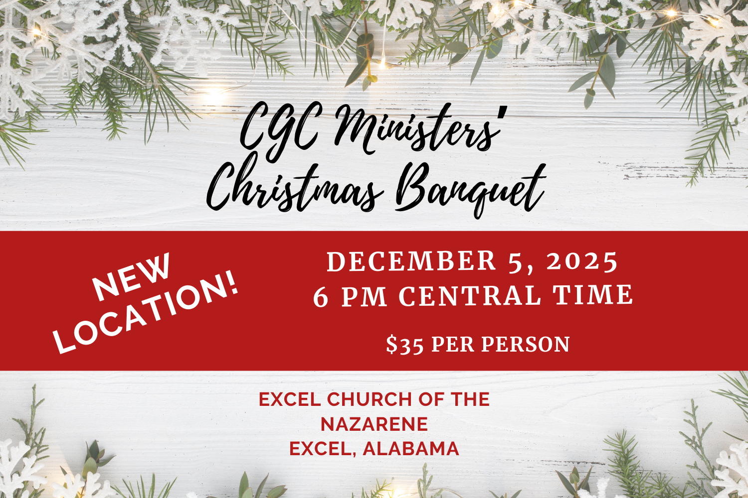 MINISTER'S CHRISTMAS BANQUET