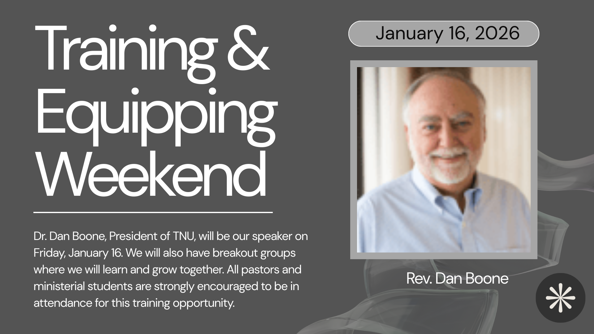 Training and Equipping Weekend