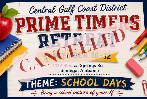 Prime Time Retreat - CANCELLED