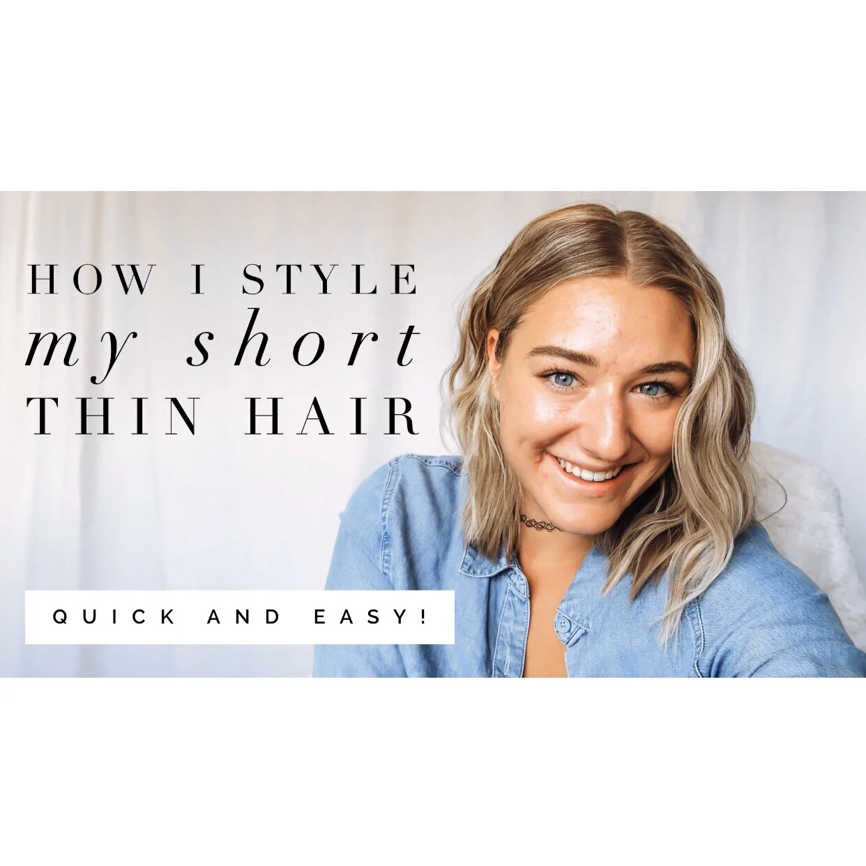 HOW I STYLE MY SHORT &amp; THIN HAIR
