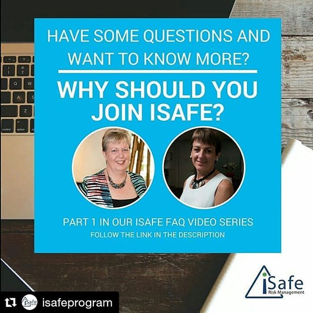 Follow the link in the @isafeprogram to learn more! 
#Repost @isafeprogram (@get_repost)
・・・
The first video in our iSafe FAQ series is now ready to view! 
To learn from Dianne Gibert and @apscoaustralia 's Julie Mills about the benefits iSafe can br